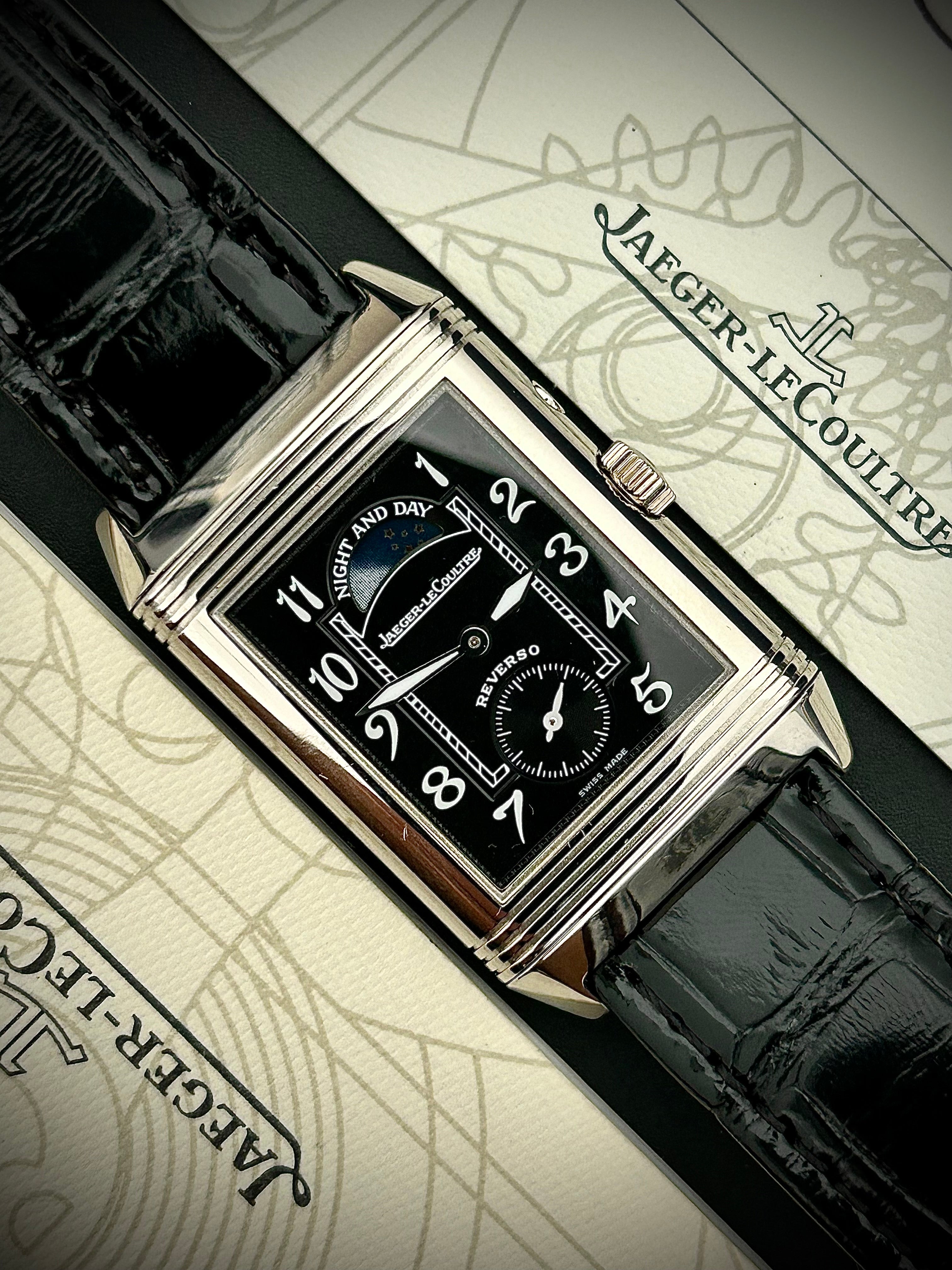 2004 JAEGER-LECOULTRE REVERSO DUO FACE, DAY & NIGHT WHITE GOLD, 270.3.54, FULL SET, SERVICED, INC GST