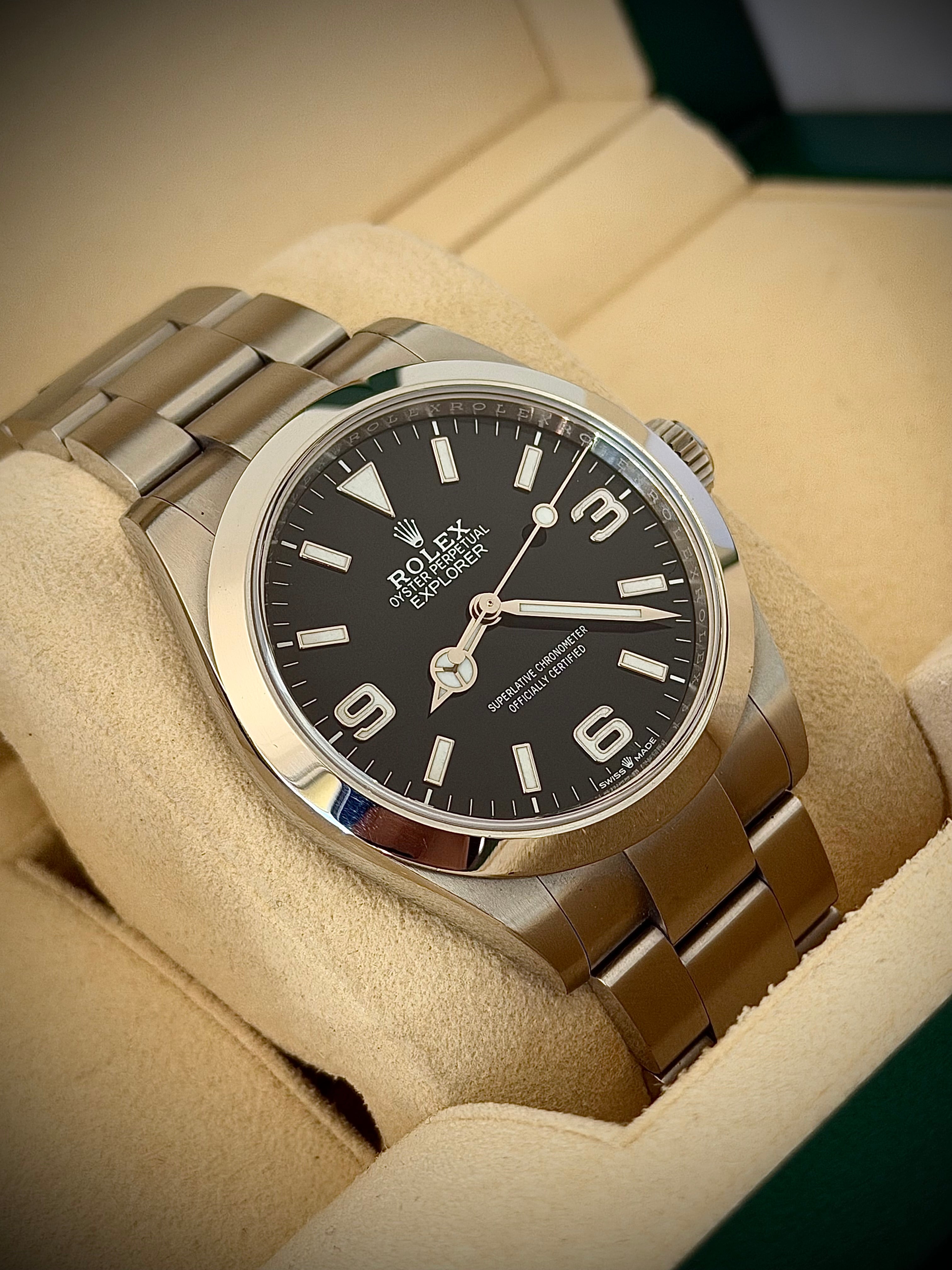 2023 ROLEX EXPLORER 40, 224270, FULL SET, INC GST