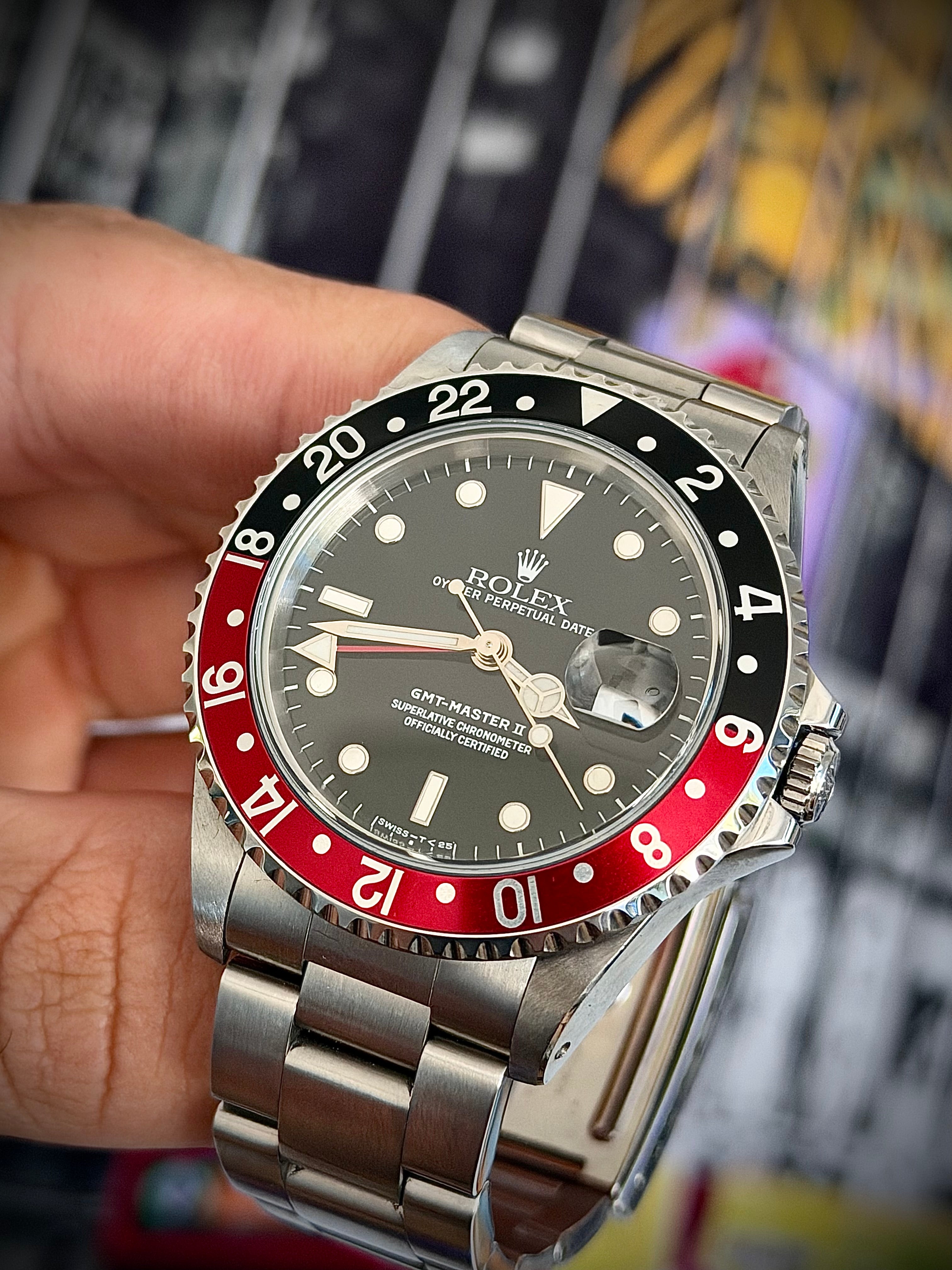 1995 ROLEX GMT-MASTER II “COKE”, 16710, WATCH ONLY, INC GST