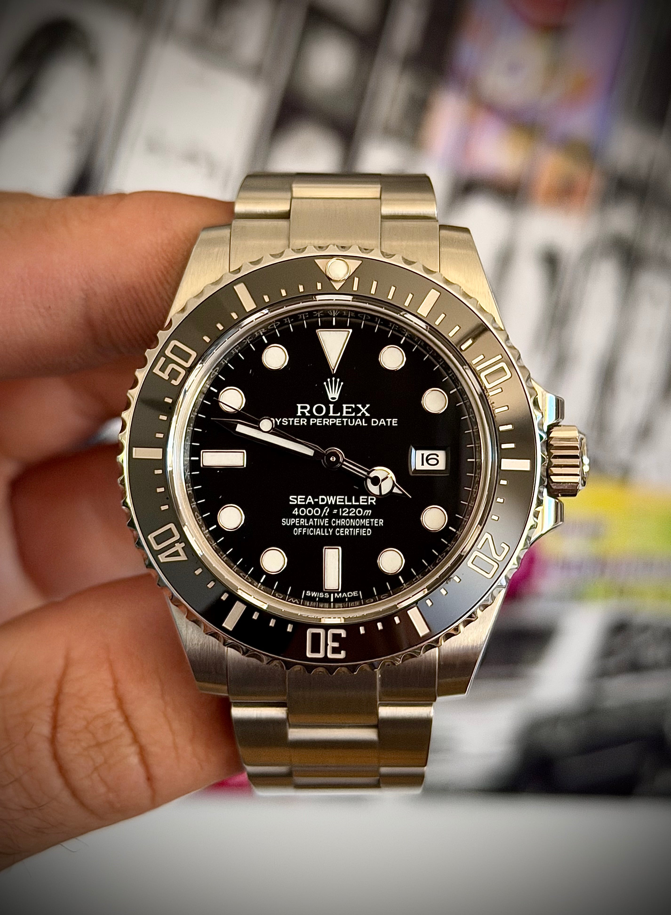 2017 ROLEX SEA-DWELLER 4000, 116600, FULL SET, INC GST