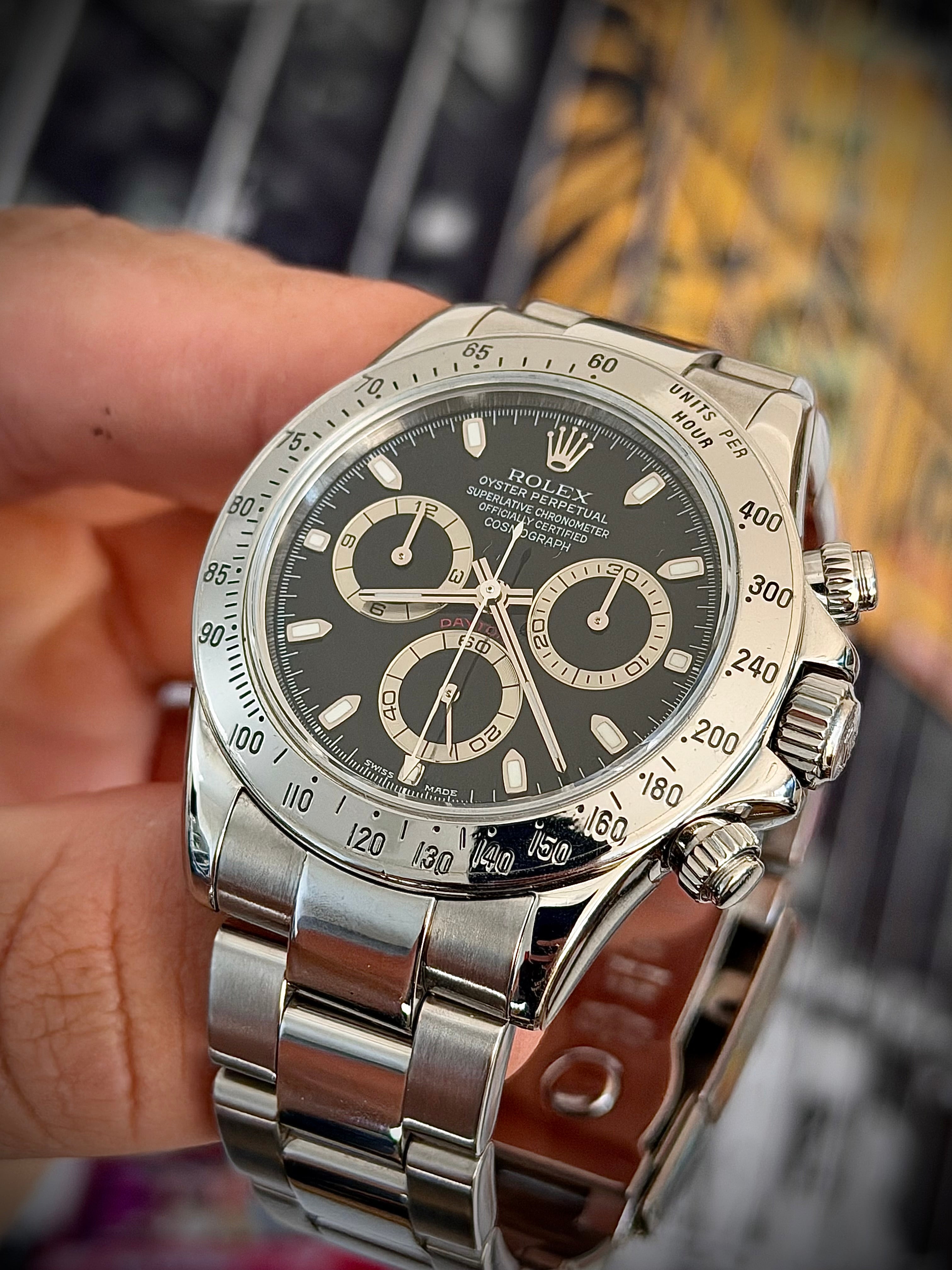 2004 ROLEX COSMOGRAPH DAYTONA, FULLY STICKERED, 116520, BOX AND BOOKLETS, INC GST