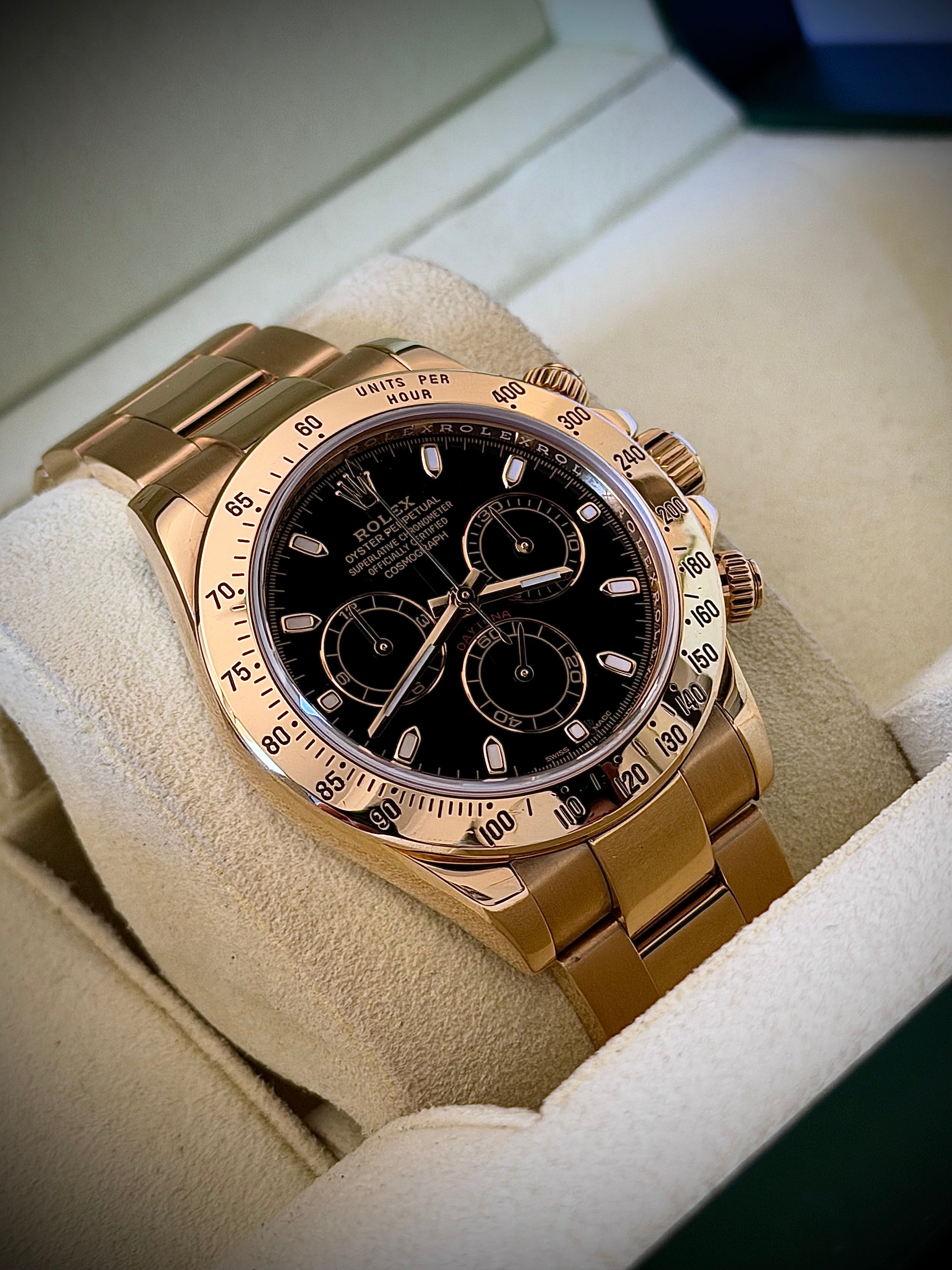 2014 ROLEX DAYTONA, 116528, BOX AND PAPERS, INC GST