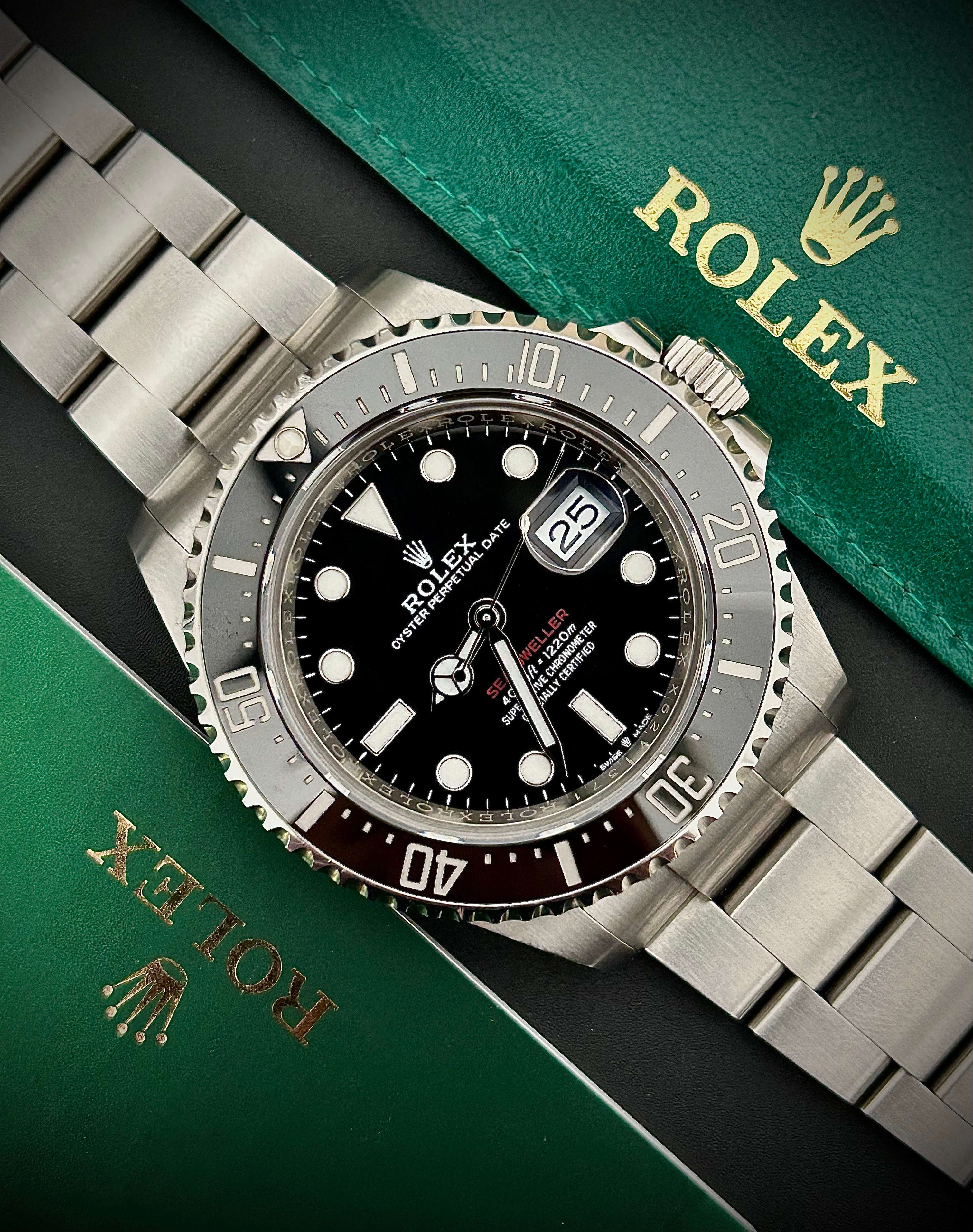 2020 ROLEX SEA DWELLER, 126600, BOX AND PAPERS, INC GST