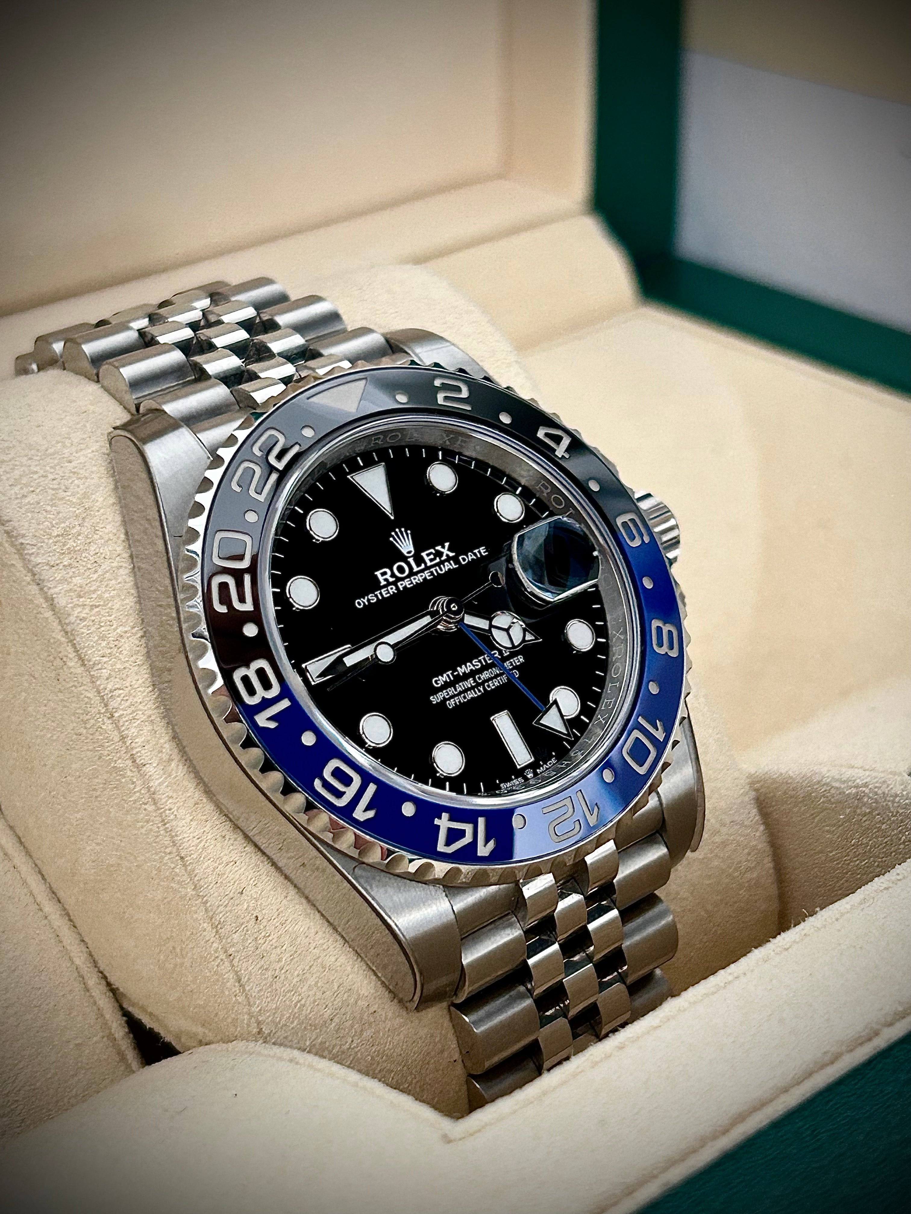 2019 ROLEX GMT MASTER II, BATGIRL, 126710BLNR, FULL SET, INC GST