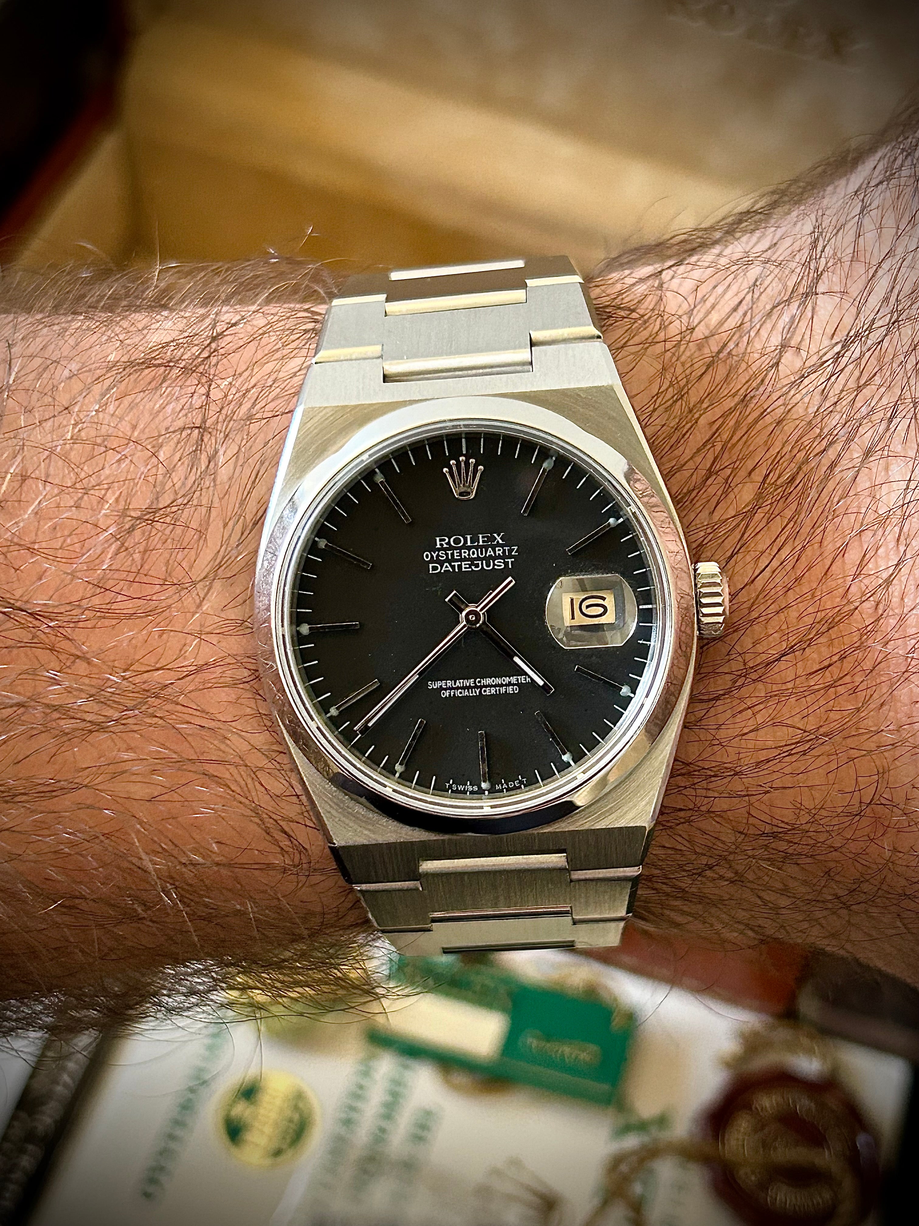 1984 ROLEX OYSTERQUARTZ, 17000, FULL SET, INC GST
