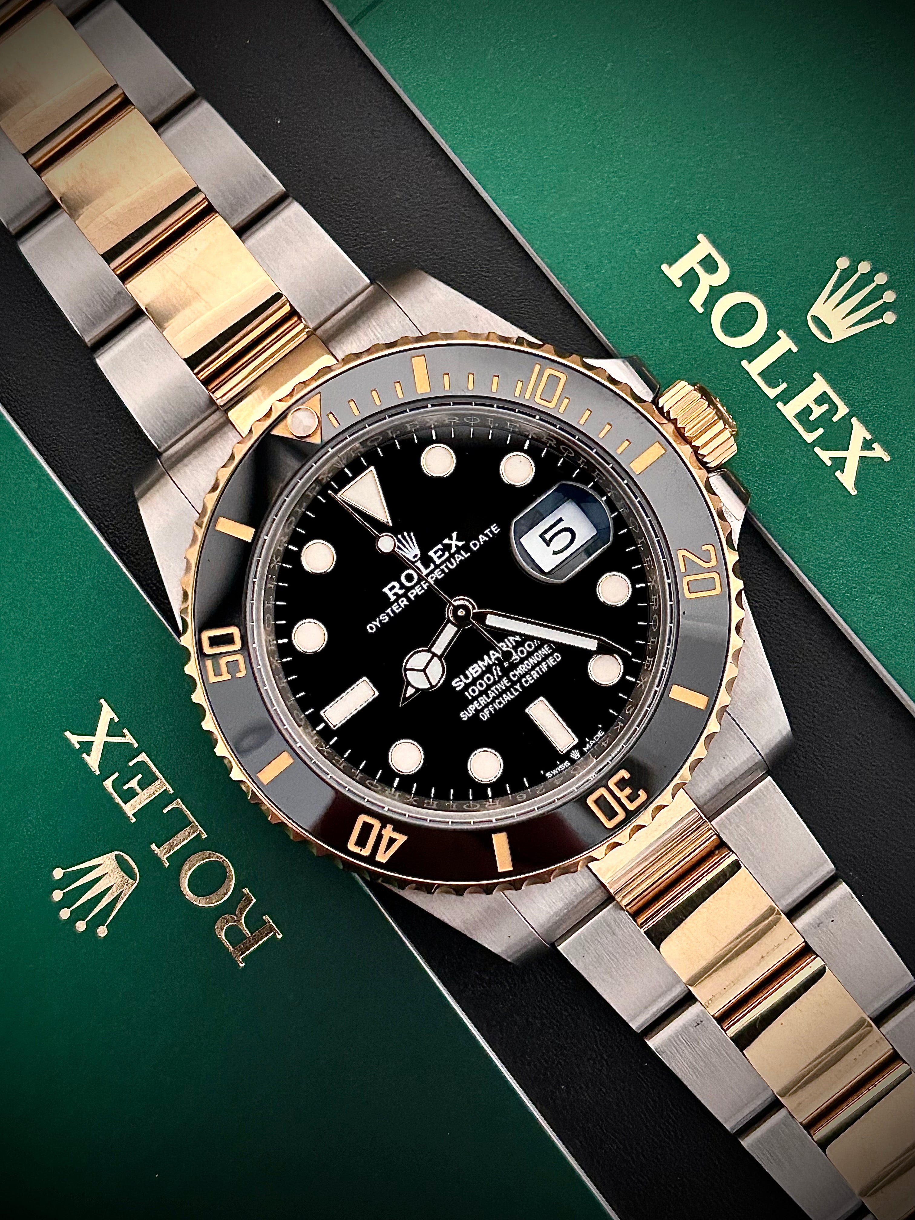 2021 ROLEX SUBMARINER DATE TWO TONE, 126613LN, FULL SET, INC GST