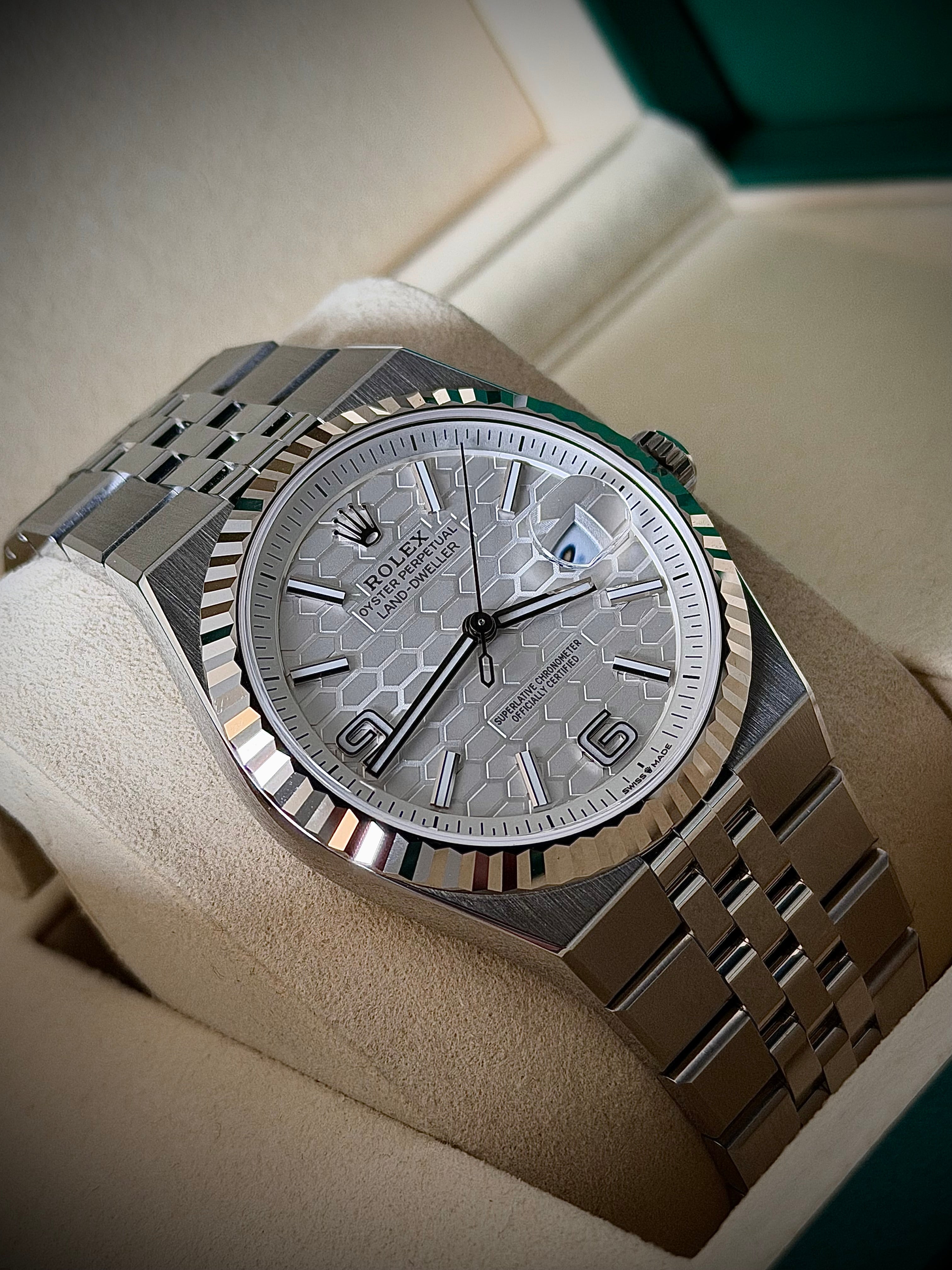 2025 ROLEX LAND DWELLER, 40MM, 127334, STAINLESS STEEL, NEW, INC GST