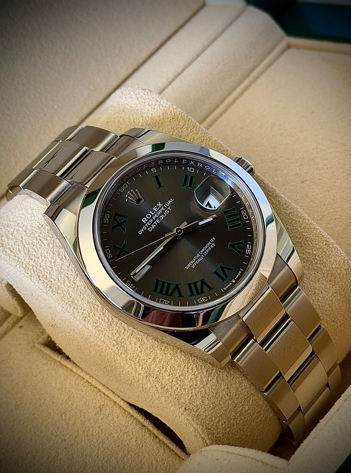 2020 ROLEX DATEJUST 41, 126300, WIMBLEDON DIAL, OYSTER BRACELET, FULL SET, INC GST