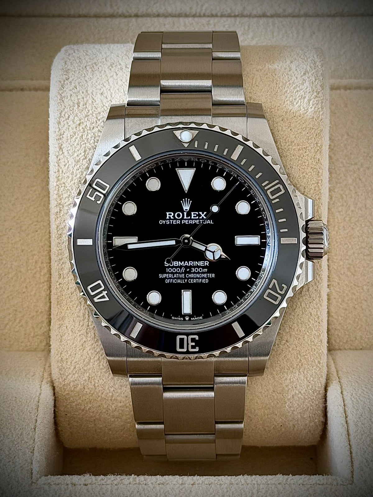 2022 ROLEX SUBMARINER, 124060, NO DATE, FULL SET, NEAR MINT CONDITION, INC GST