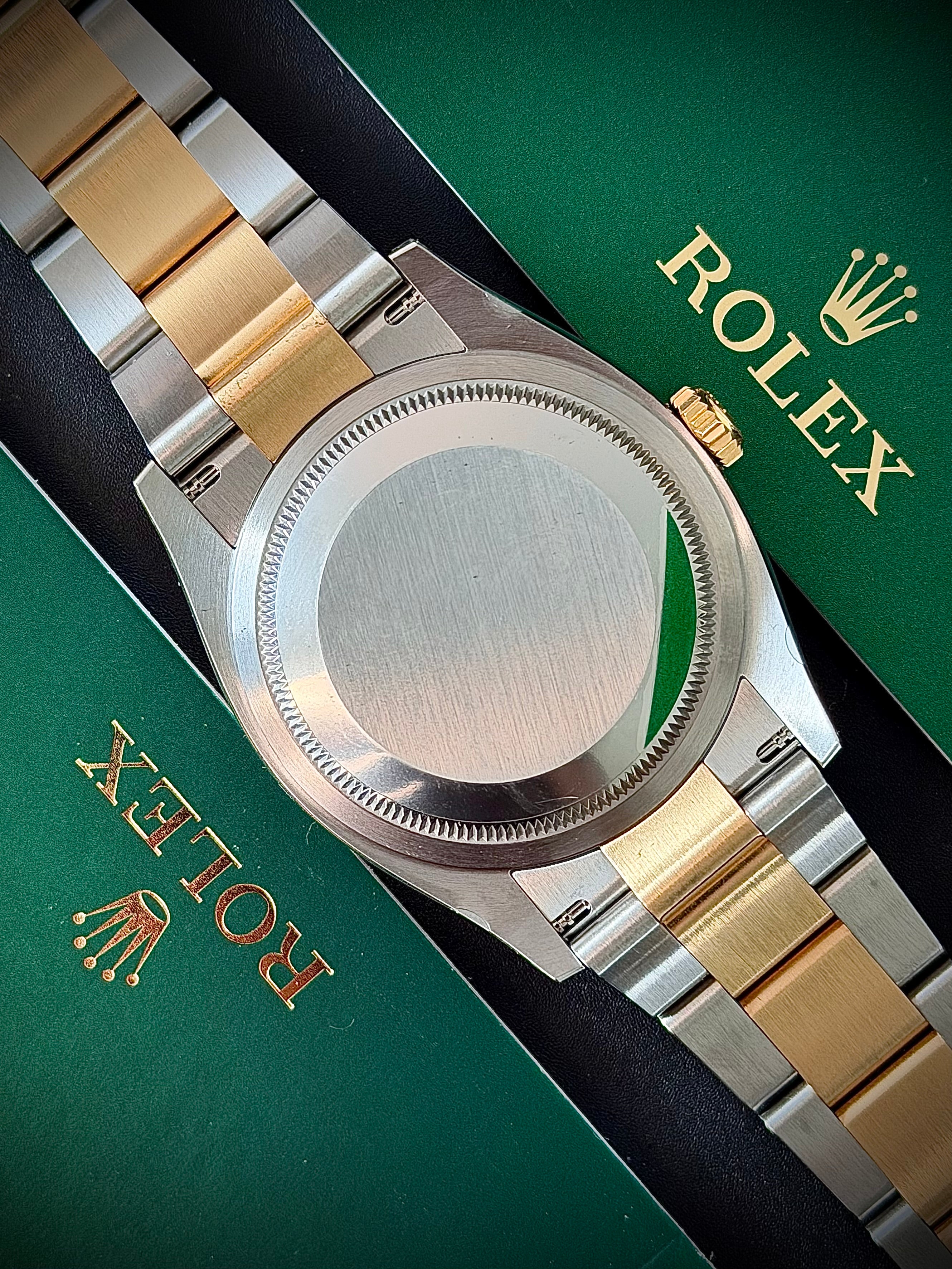 2022 ROLEX DATEJUST 36 TWO TONE, BRAND NEW FACTORY STICKERED, CHAMPAGNE MOTIF DIAL, 126203, FULL SET, INC GST