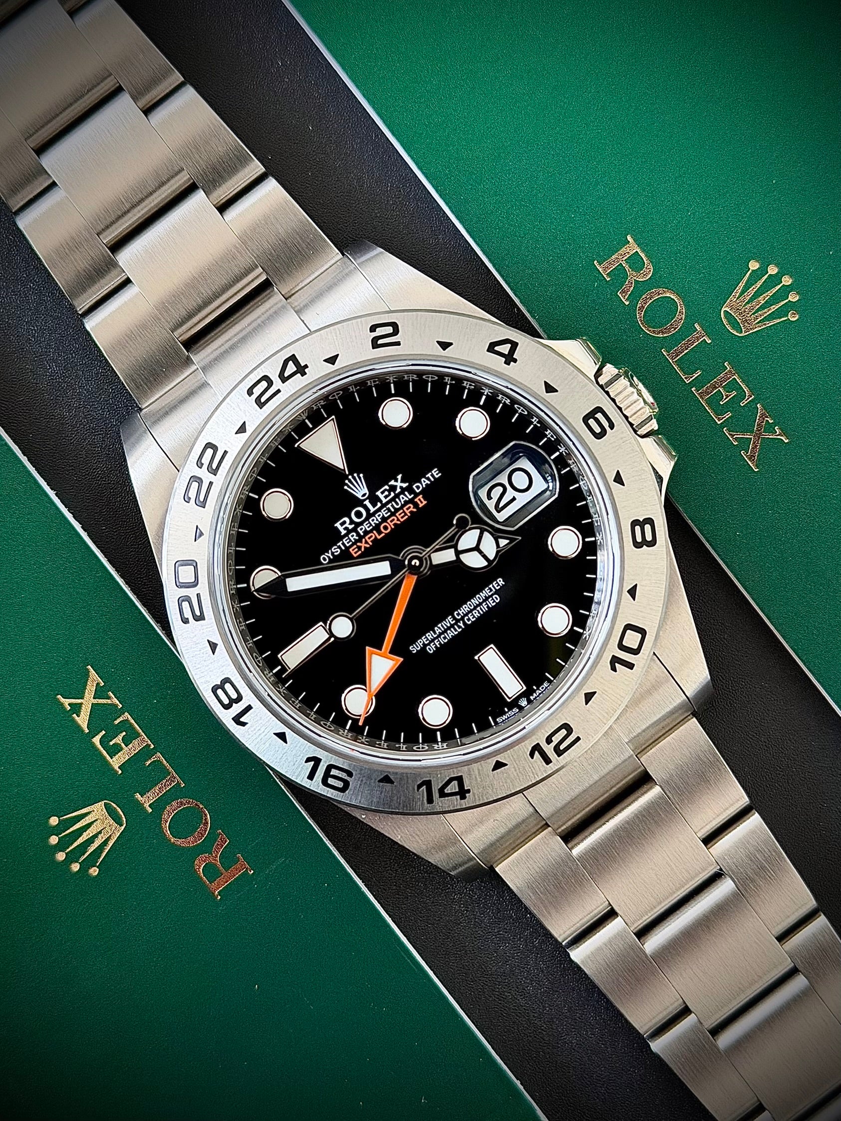 2025 ROLEX EXPLORER II BLACK DIAL, 226570, FULL SET, INC GST
