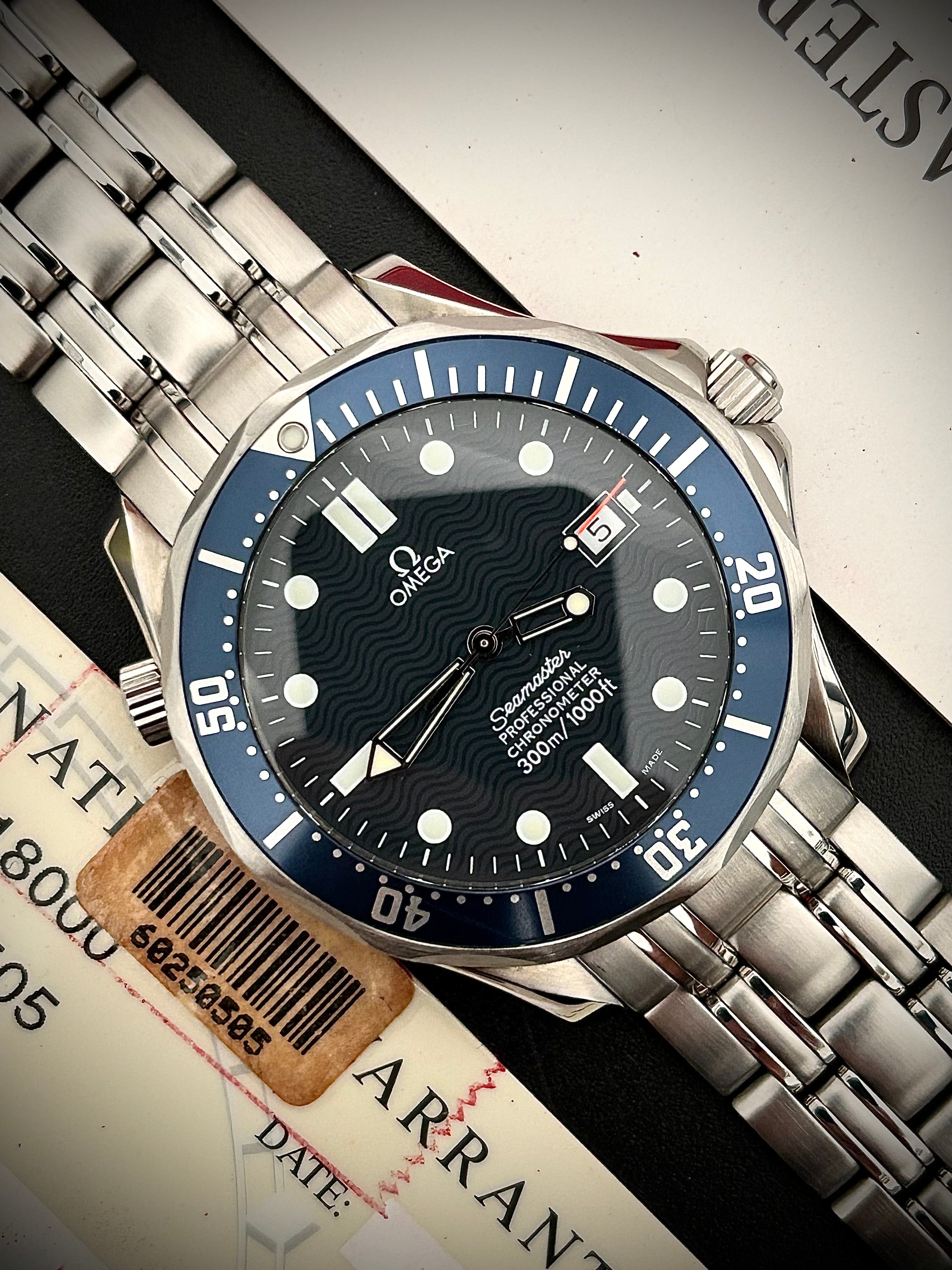 1999 OMEGA SEAMASTER 300, BOND, 2531.80, FULL SET, INC GST