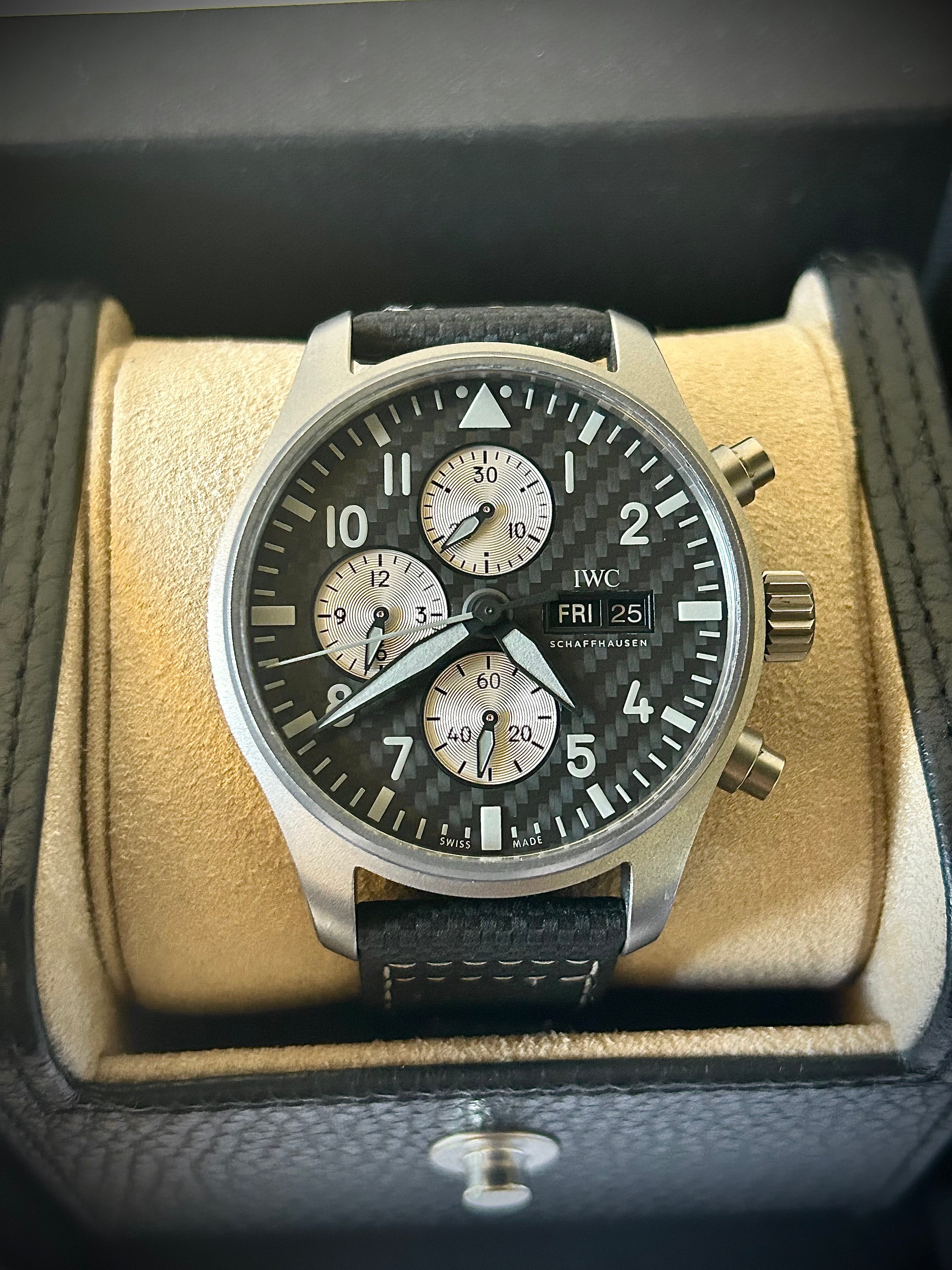 2023 IWC PILOTS WATCH CHRONOGRAPH AMG, IW377903, FULL SET, INC GST