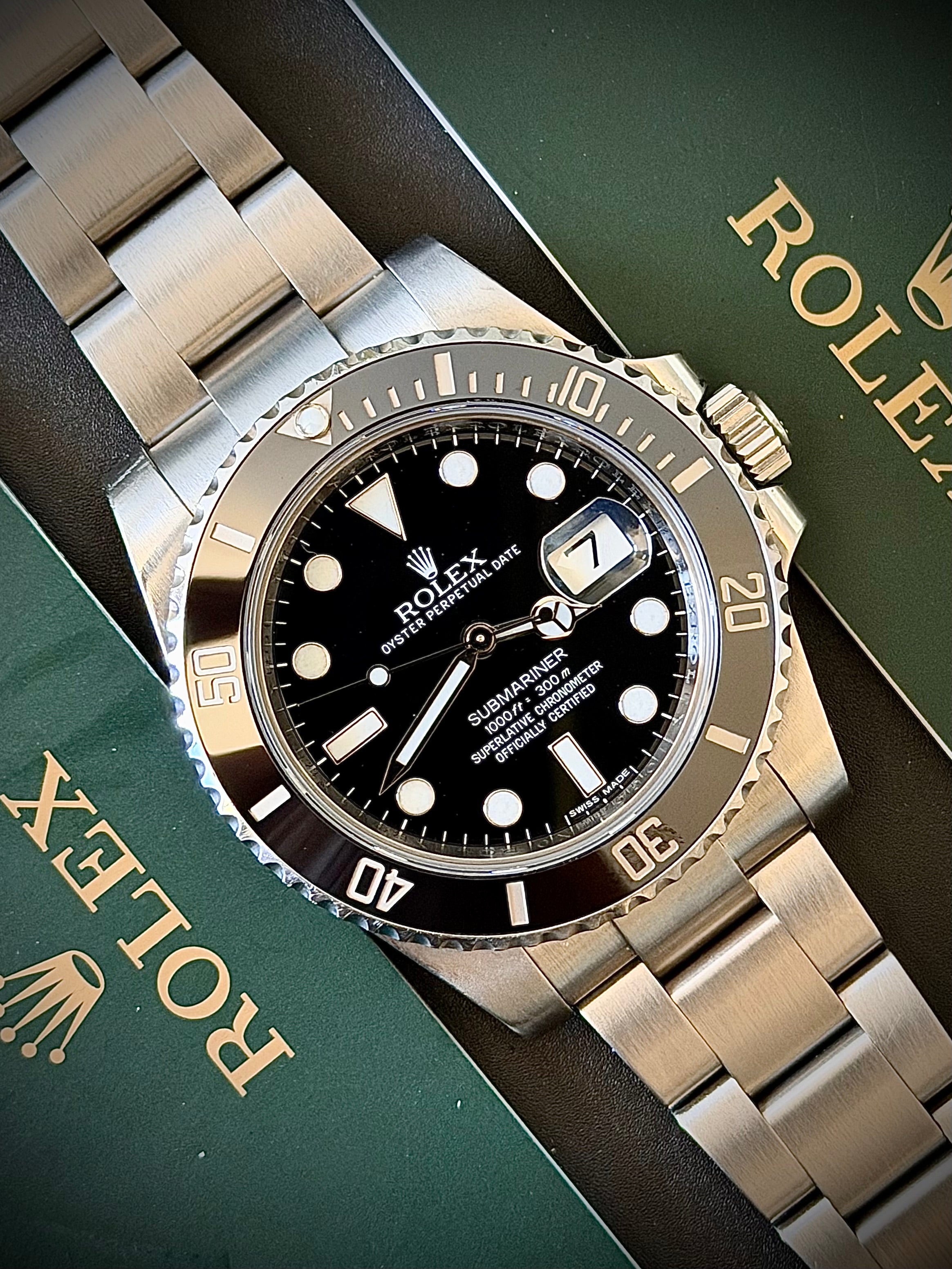 2012 ROLEX SUBMARINER DATE 116610LN, FULL SET, INC GST