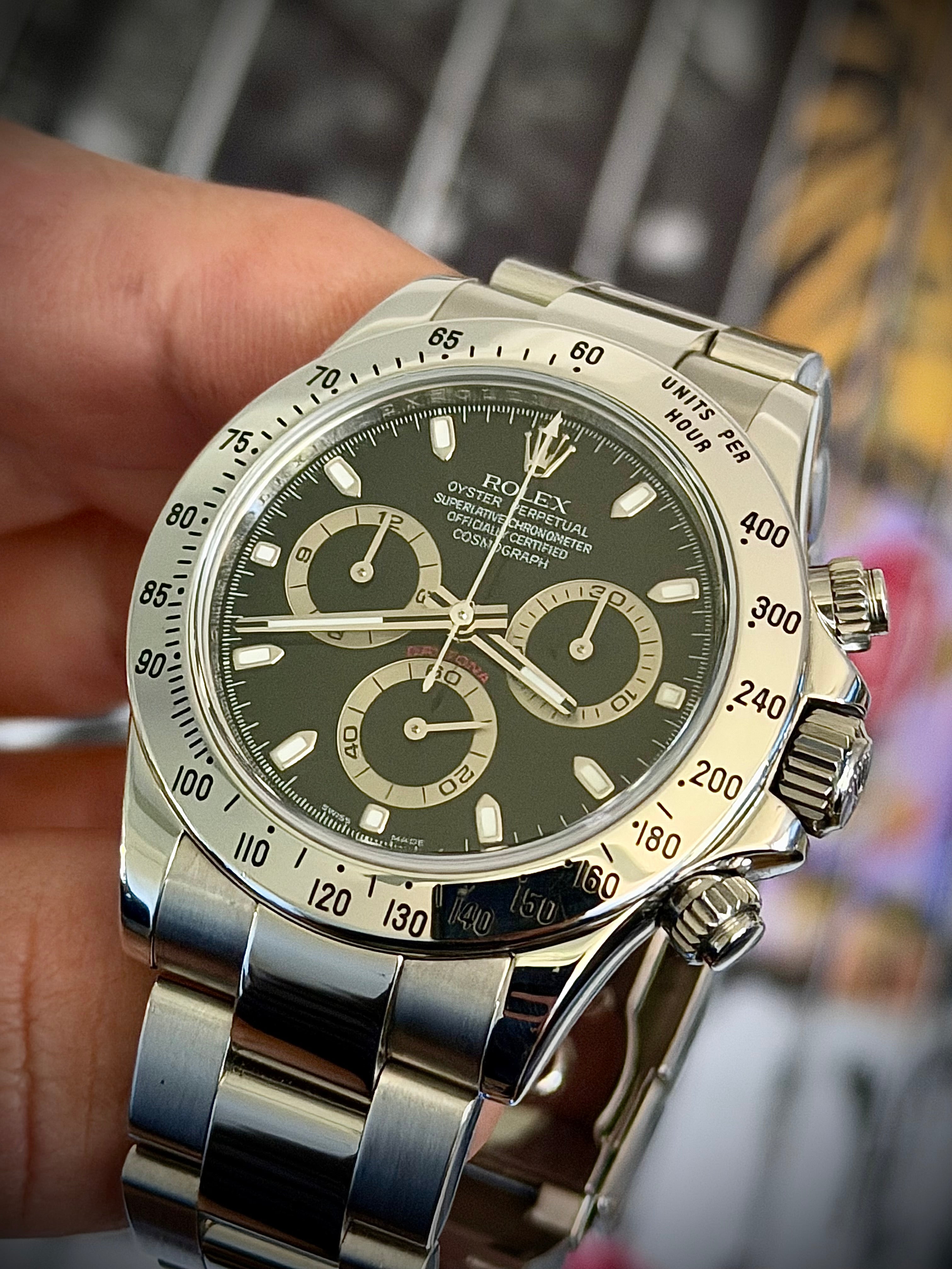 2009 ROLEX COSMOGRAPH DAYTONA, 116520, BLACK DIAL, BOX & PAPERS, INC GST