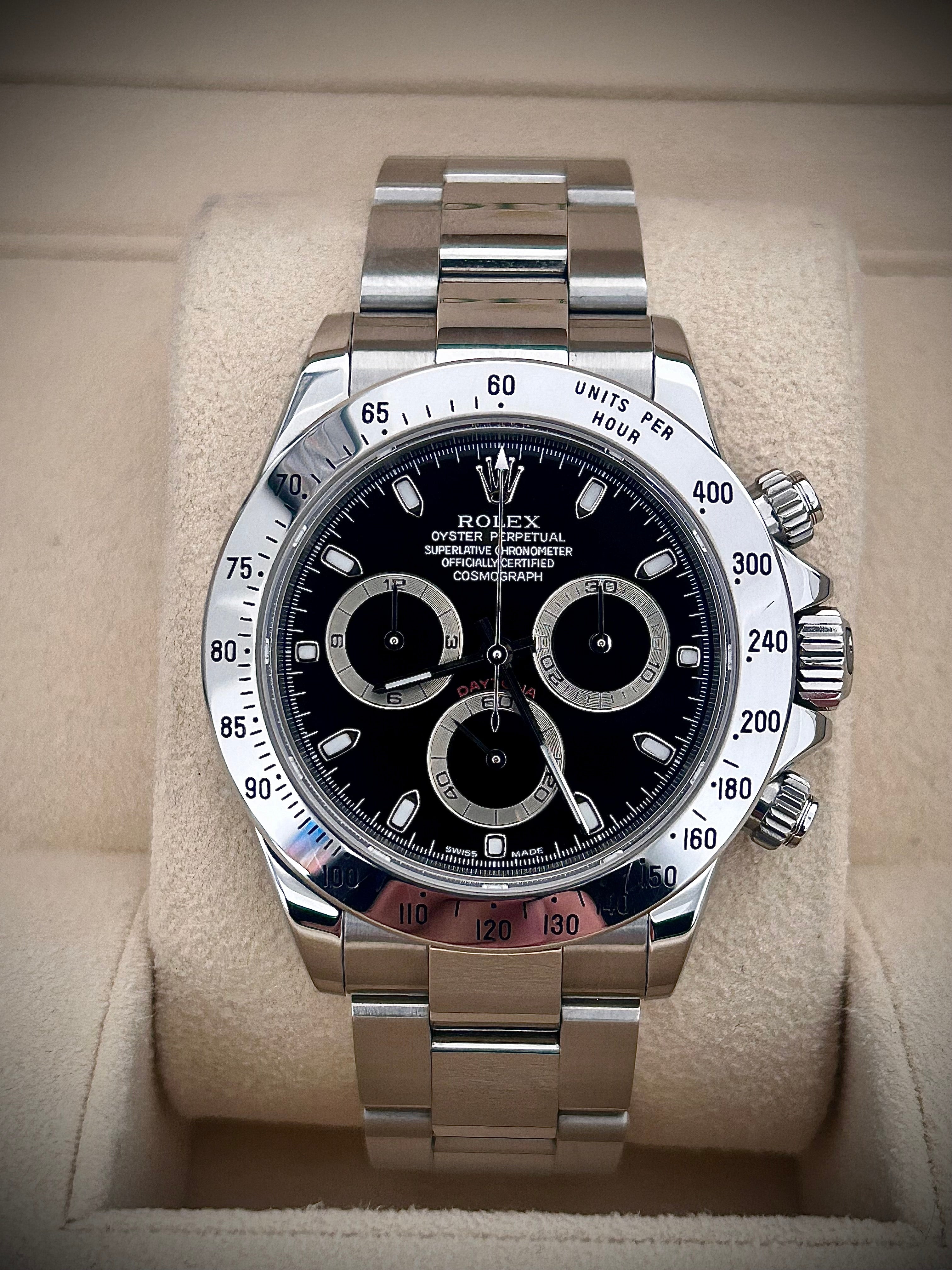 2004 ROLEX DAYTONA 116520, FULL SET, INC GST