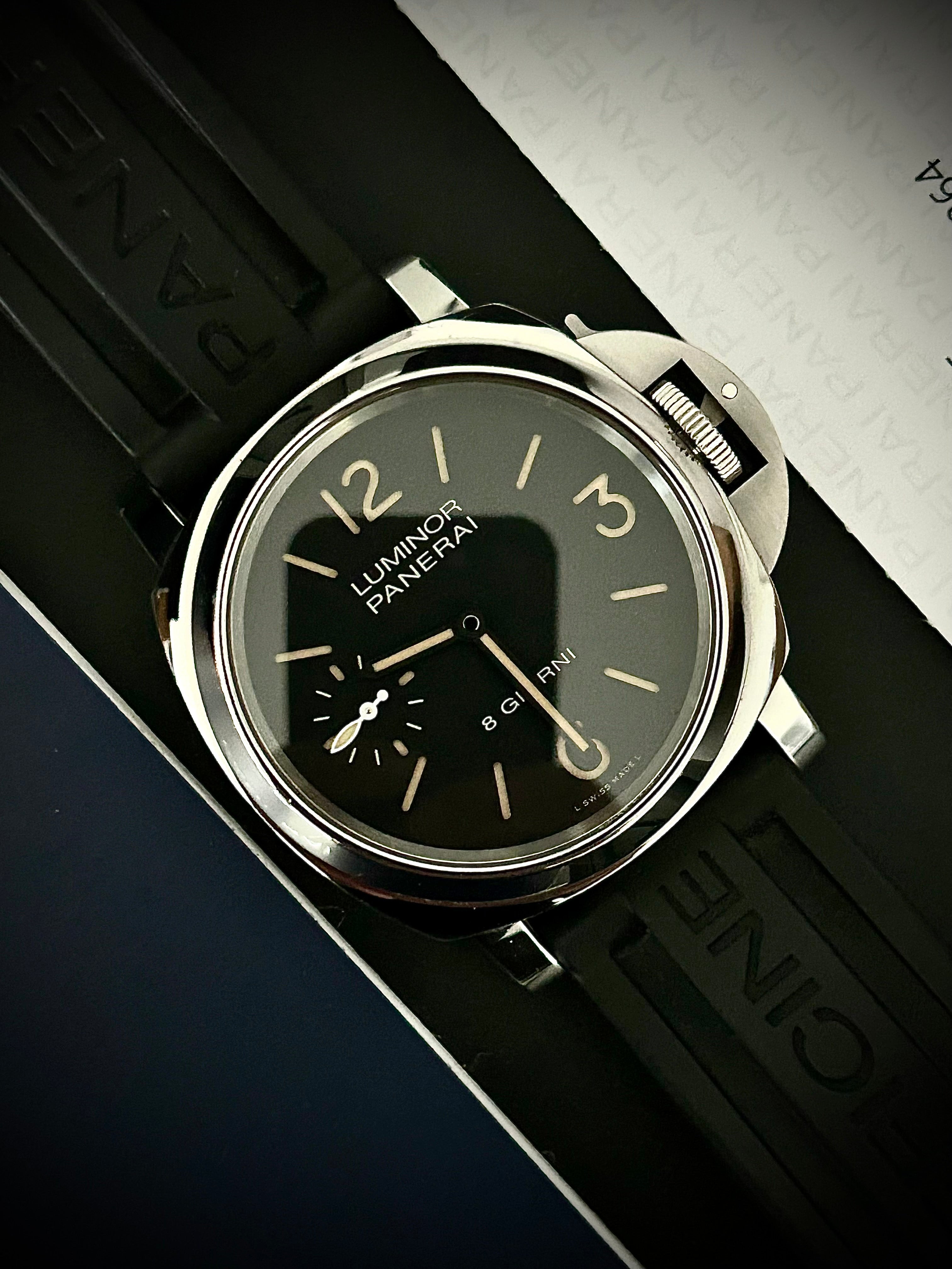 2022 PANERAI LUMINOR 8 GIORNI, PAM00915, BOX AND PAPERS, INC GST