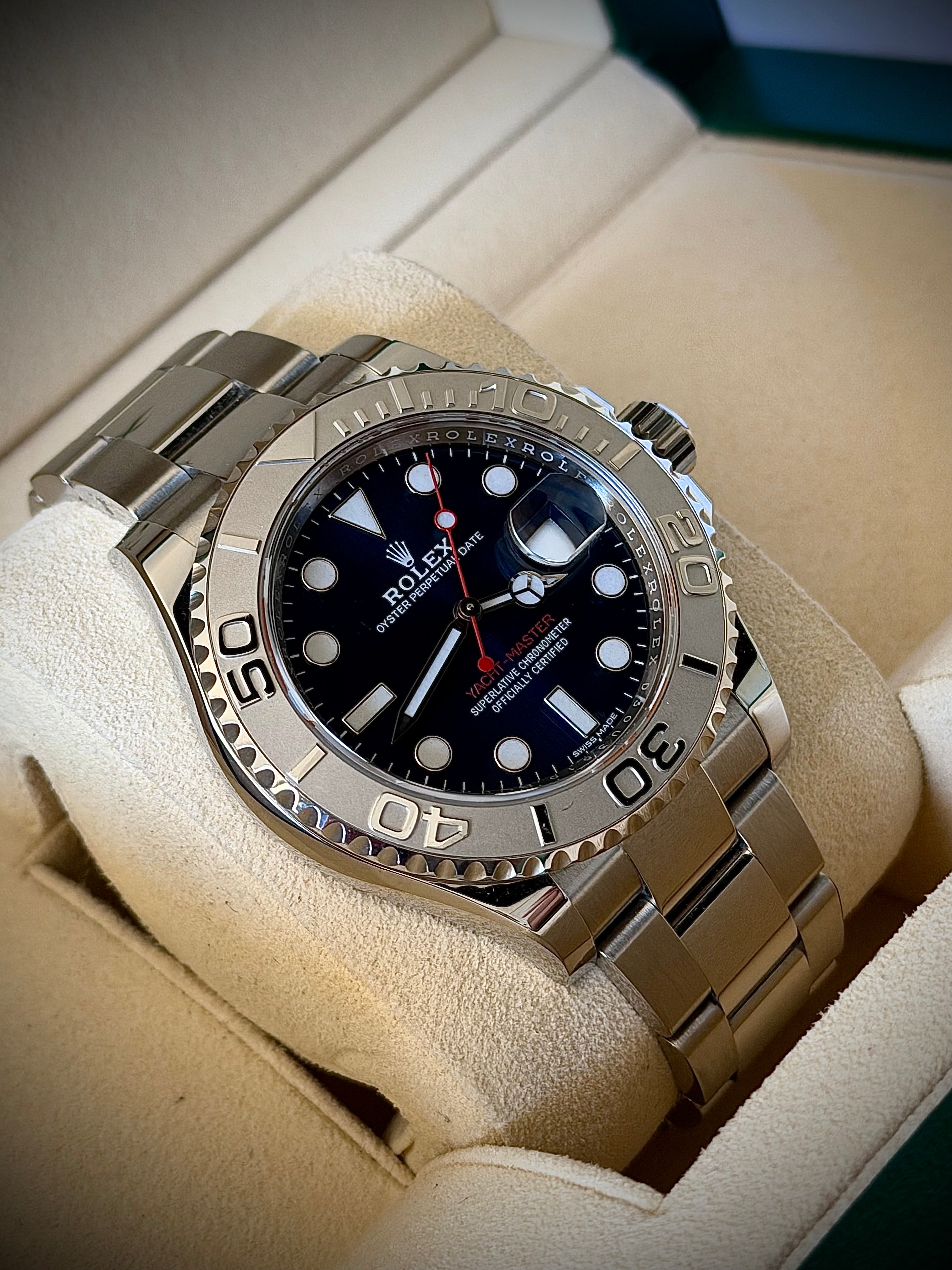 2018 ROLEX YACHT-MASTER 40, BLUE DIAL, 116622, FULL SET, INC GST