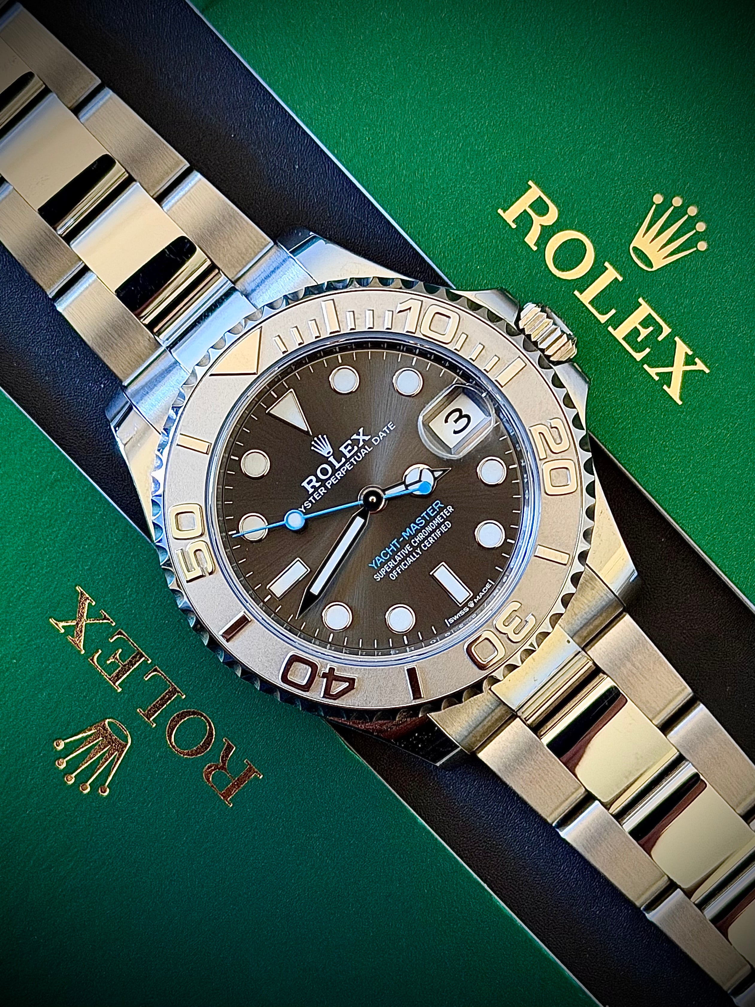 2024 ROLEX YACHT-MASTER 37, 268622, RHODIUM DIAL, FULL SET, INC GST