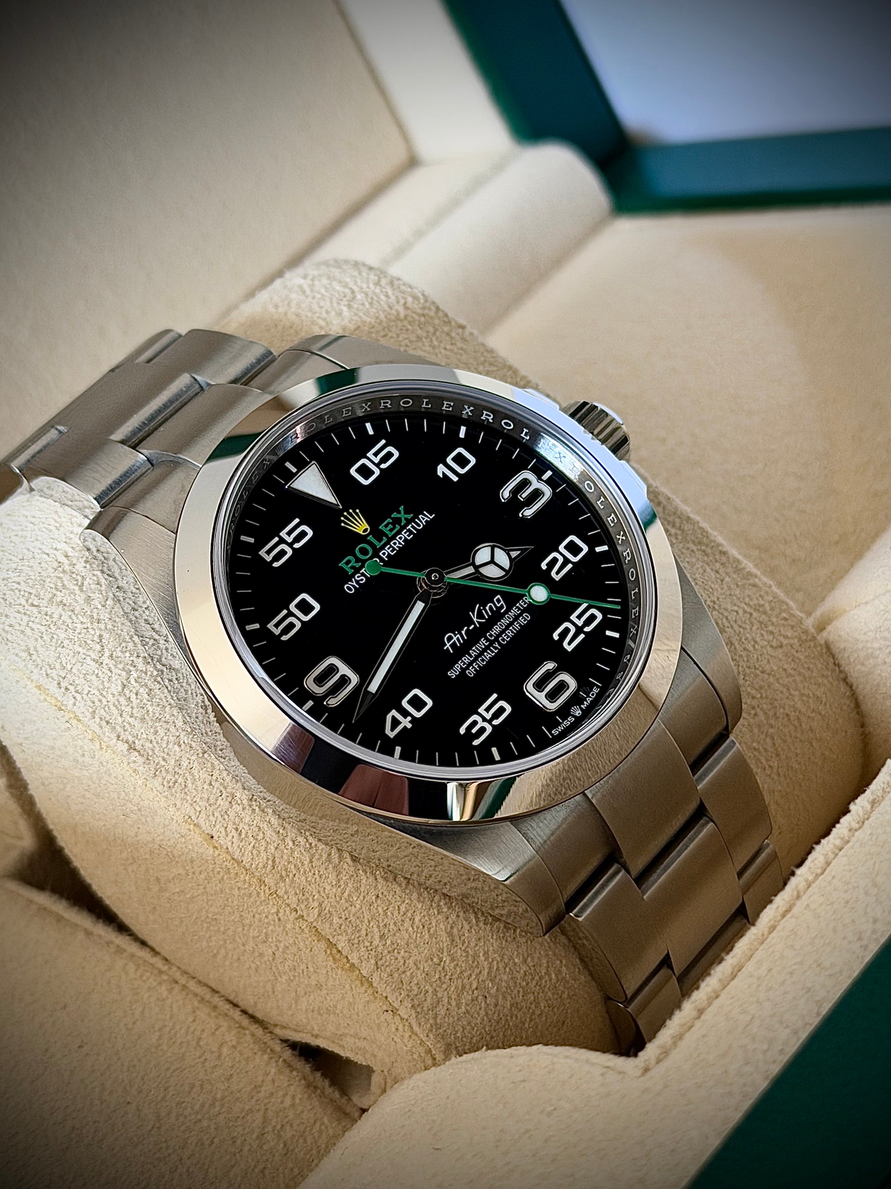 2023 ROLEX AIR KING, 126900, FULL SET, INC GST