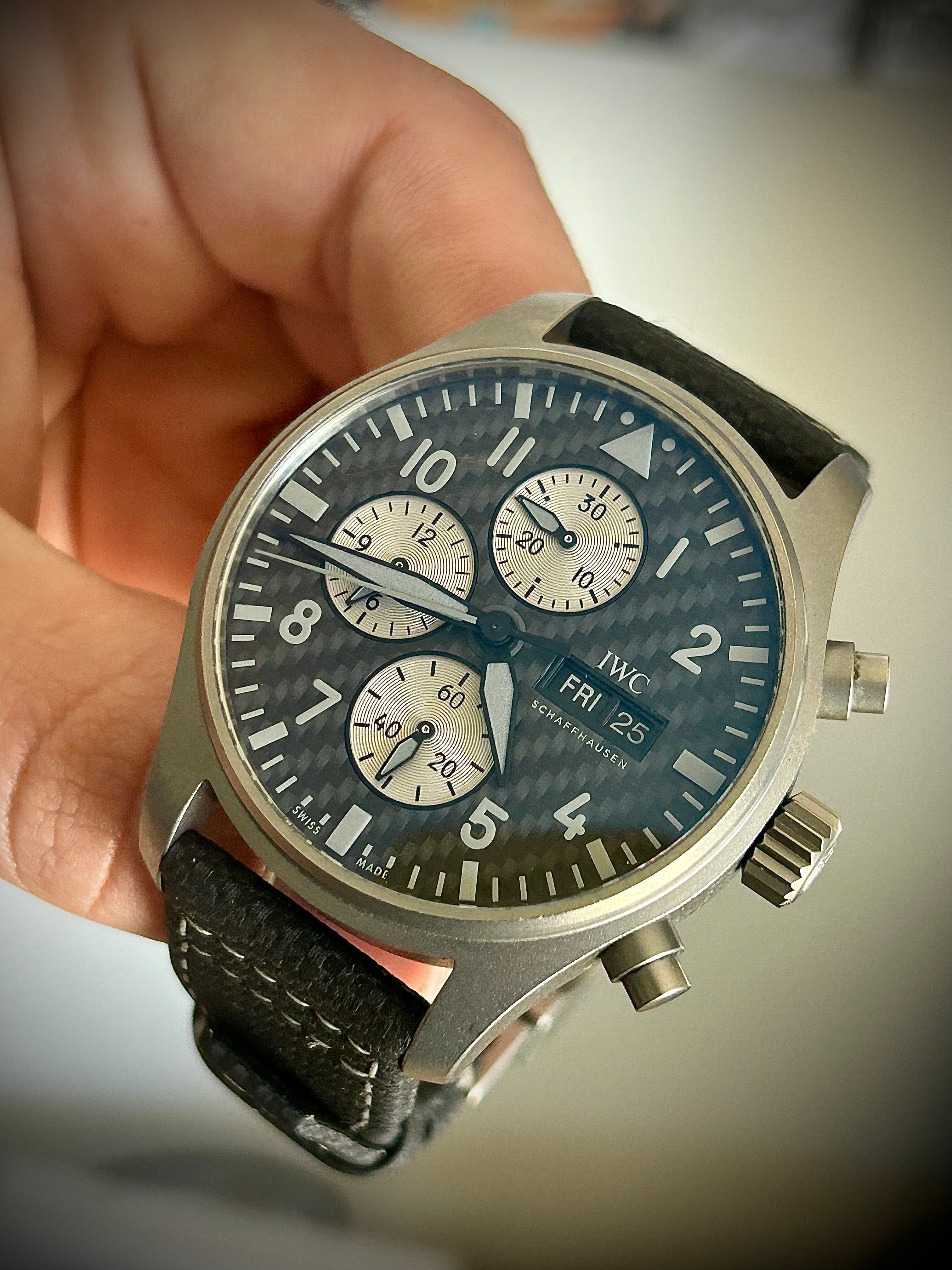 2023 IWC PILOTS WATCH CHRONOGRAPH AMG, IW377903, FULL SET, INC GST