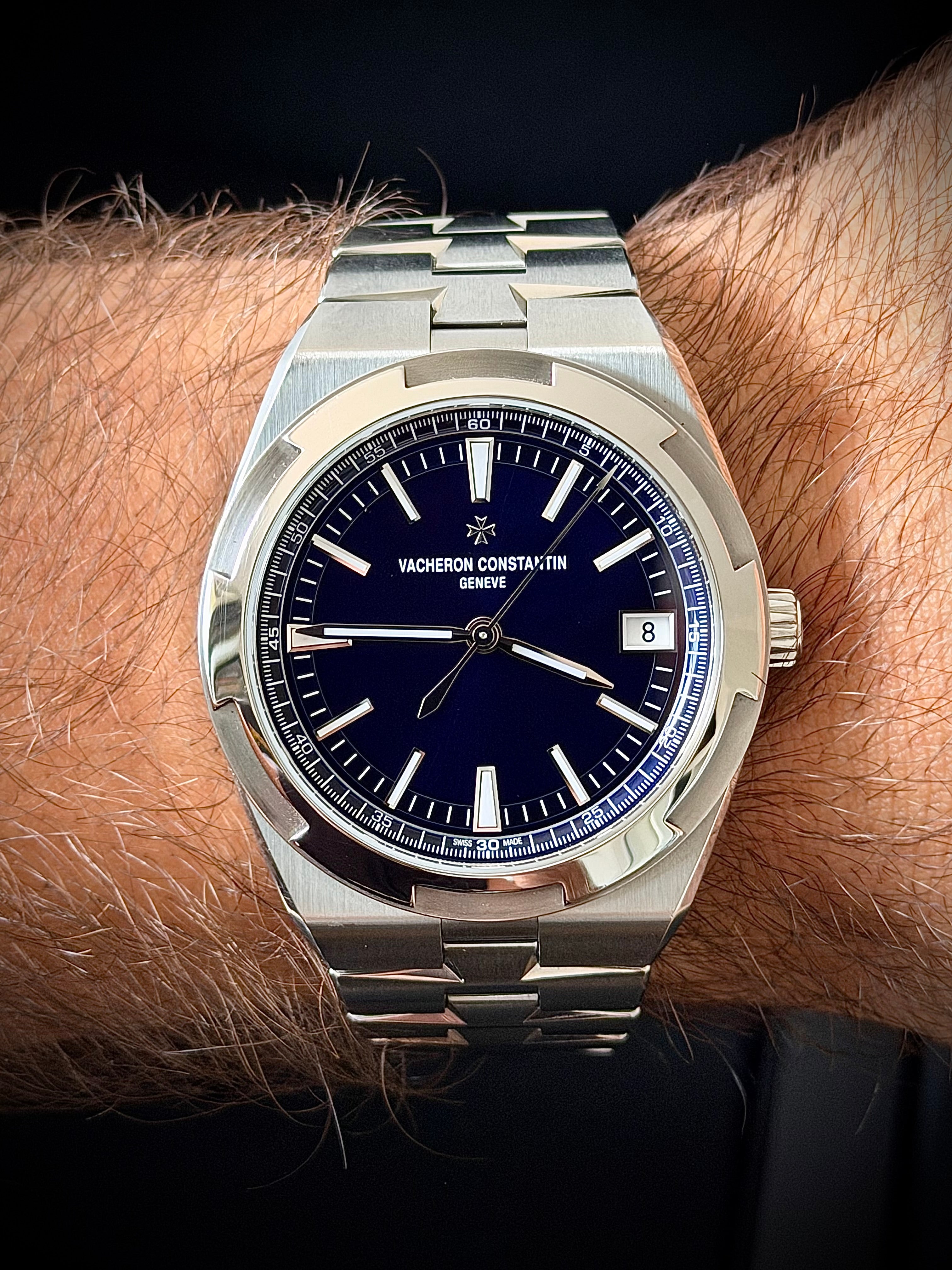 2024 VACHERON CONSTANTIN OVERSEAS, BLUE DIAL, 4520V/110A-B128, FULL SET, INC GST