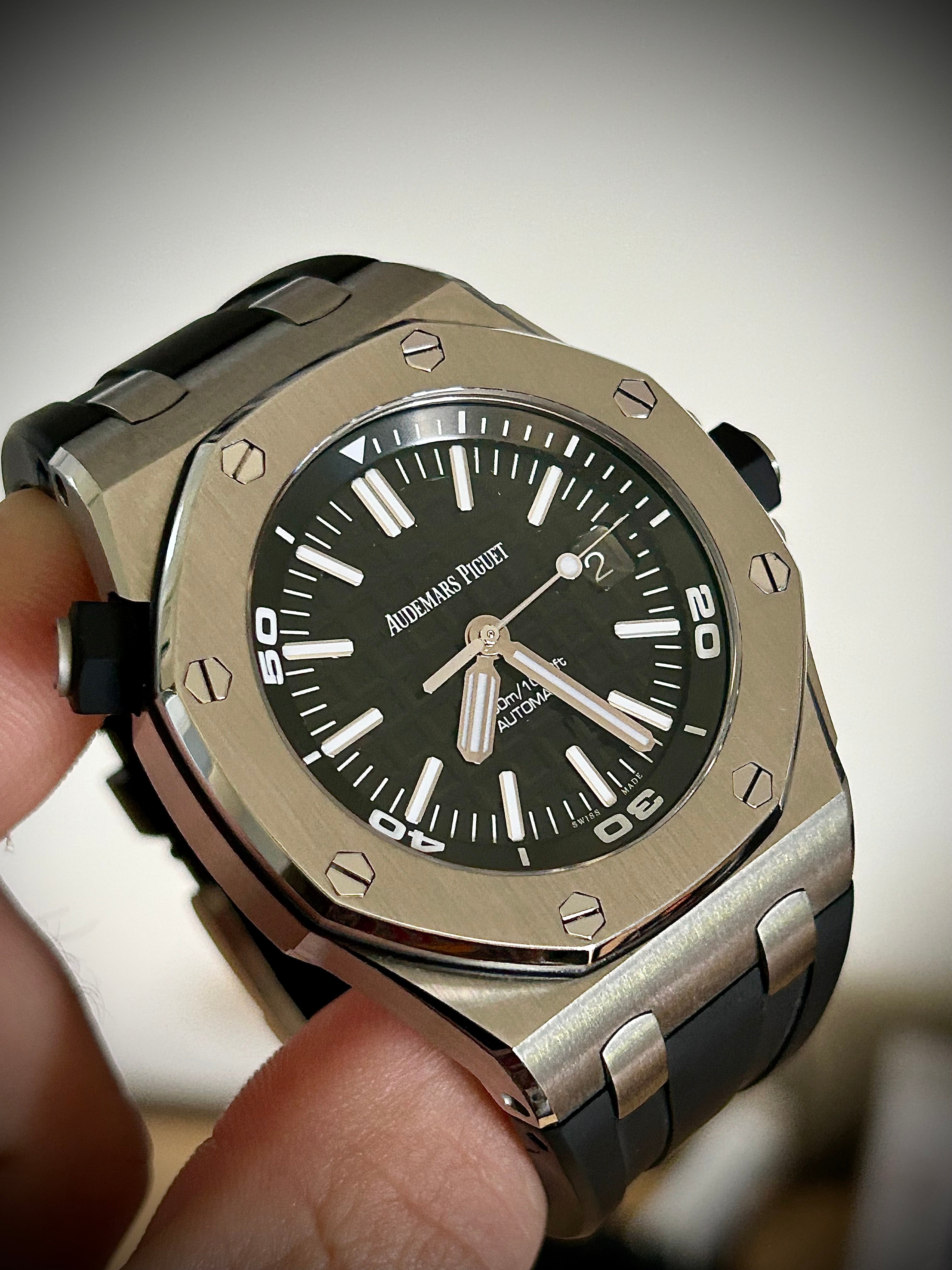 2021 AUDEMARS PIGUET ROYAL OAK OFFSHORE DIVER, 15710ST, BOX AND PAPERS INC GST