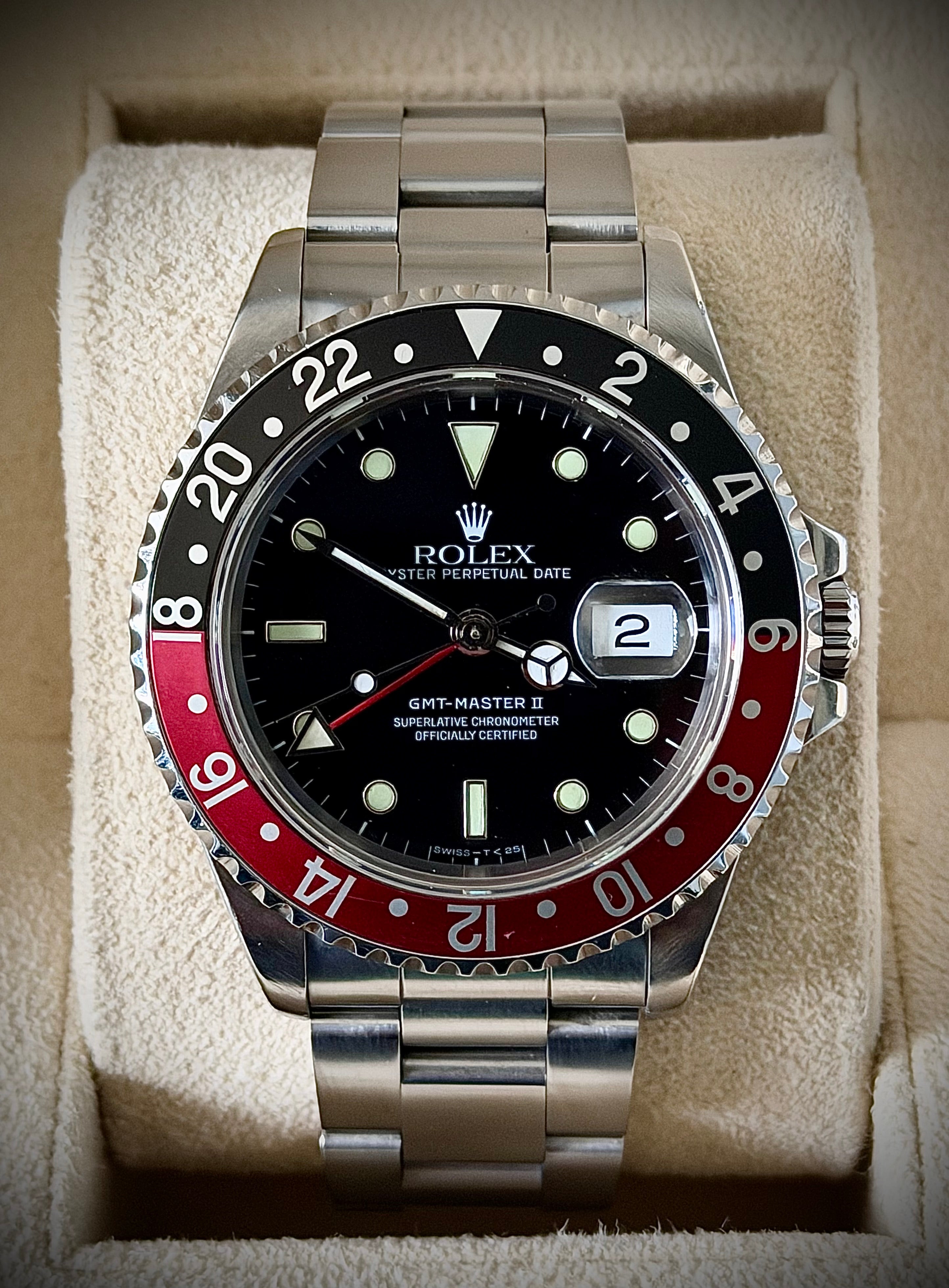 1991 ROLEX GMT-MASTER II “COKE”, 16710, WATCH ONLY, INC GST