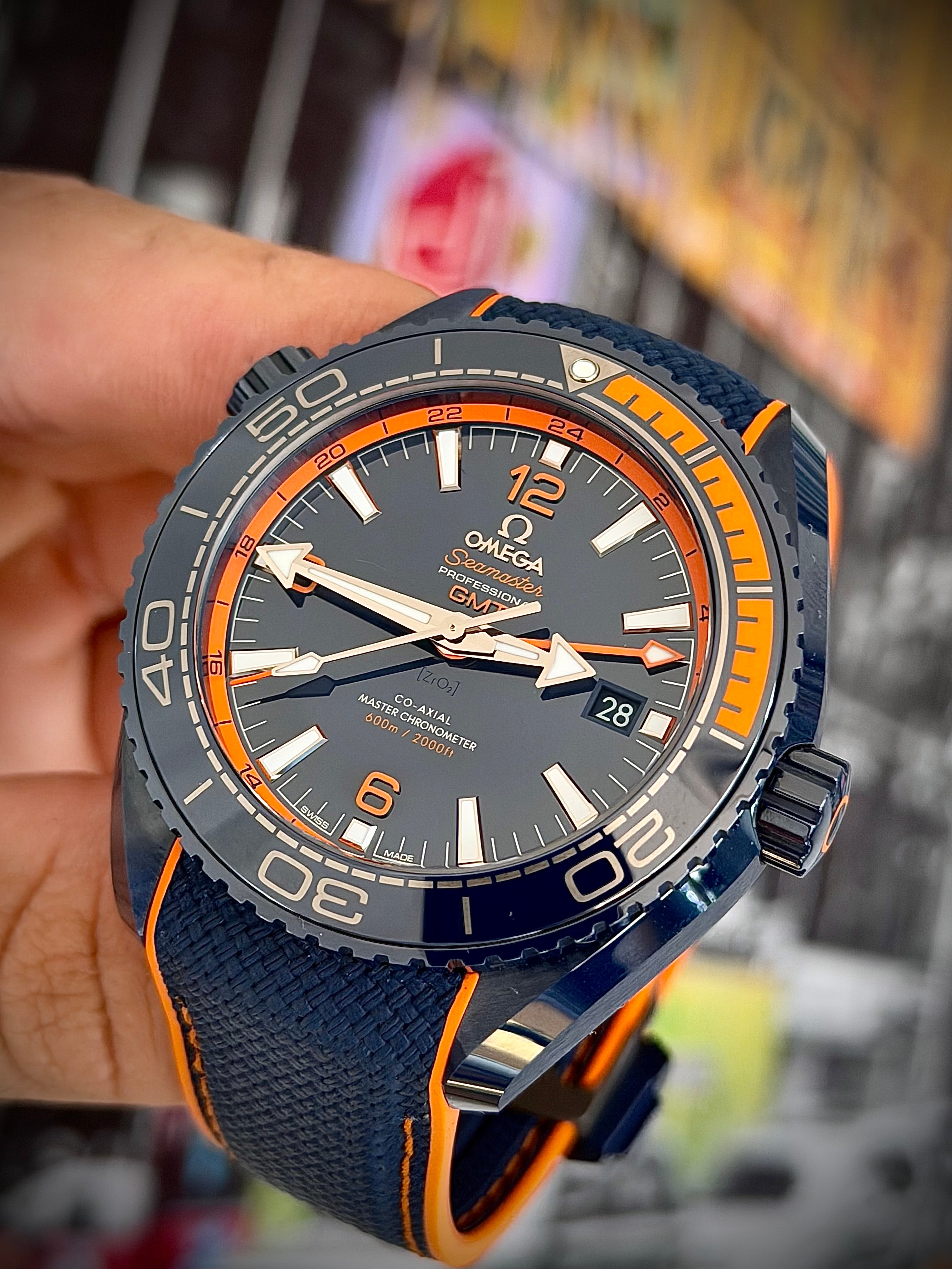 2021 OMEGA SEAMASTER PLANET OCEAN “BIG BLUE” GMT, 215.92.46.22.03.001, FULL SET, INC GST