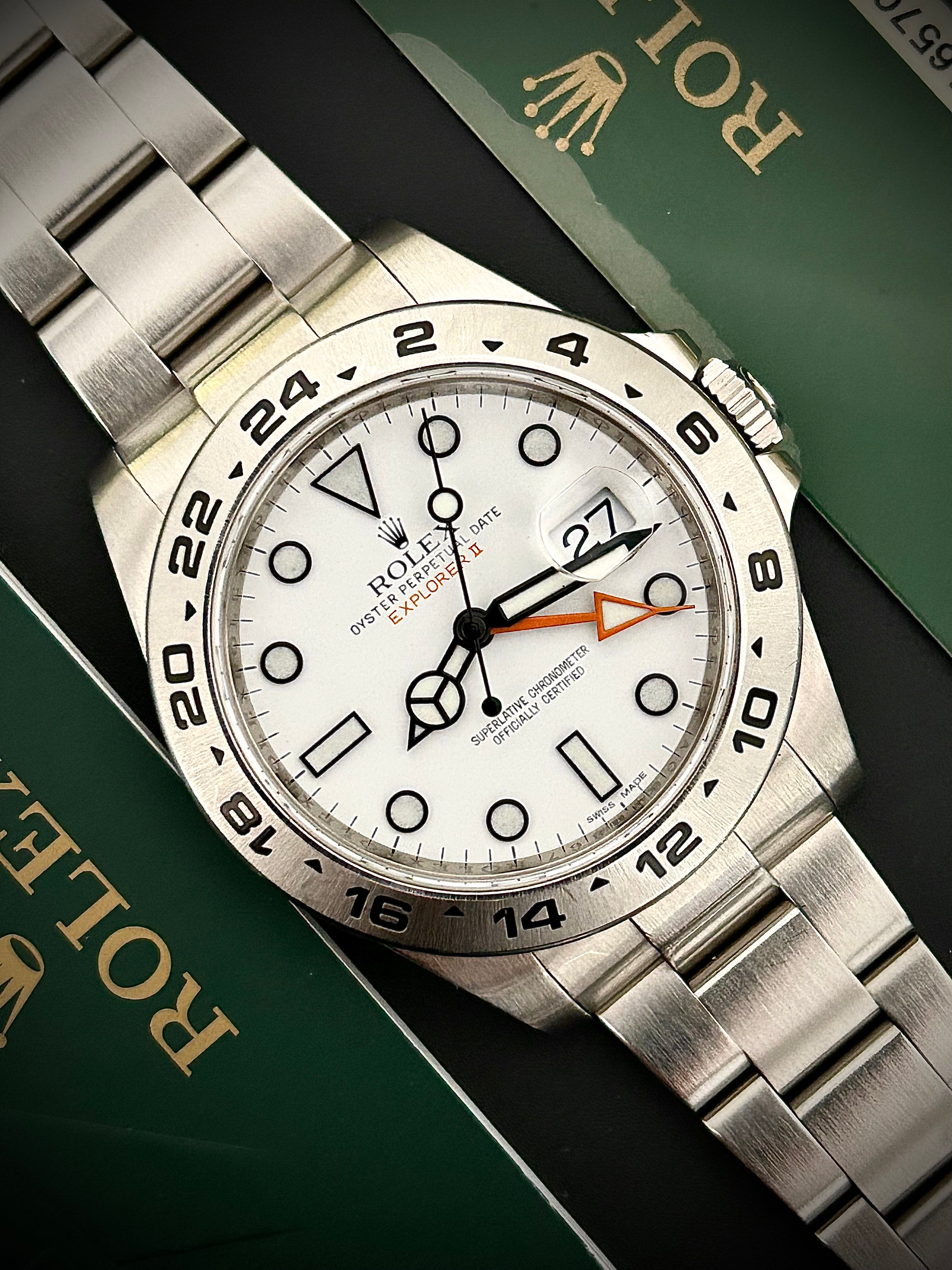 2011 ROLEX EXPLORER II “POLAR” 216570, FULL SET, INC GST