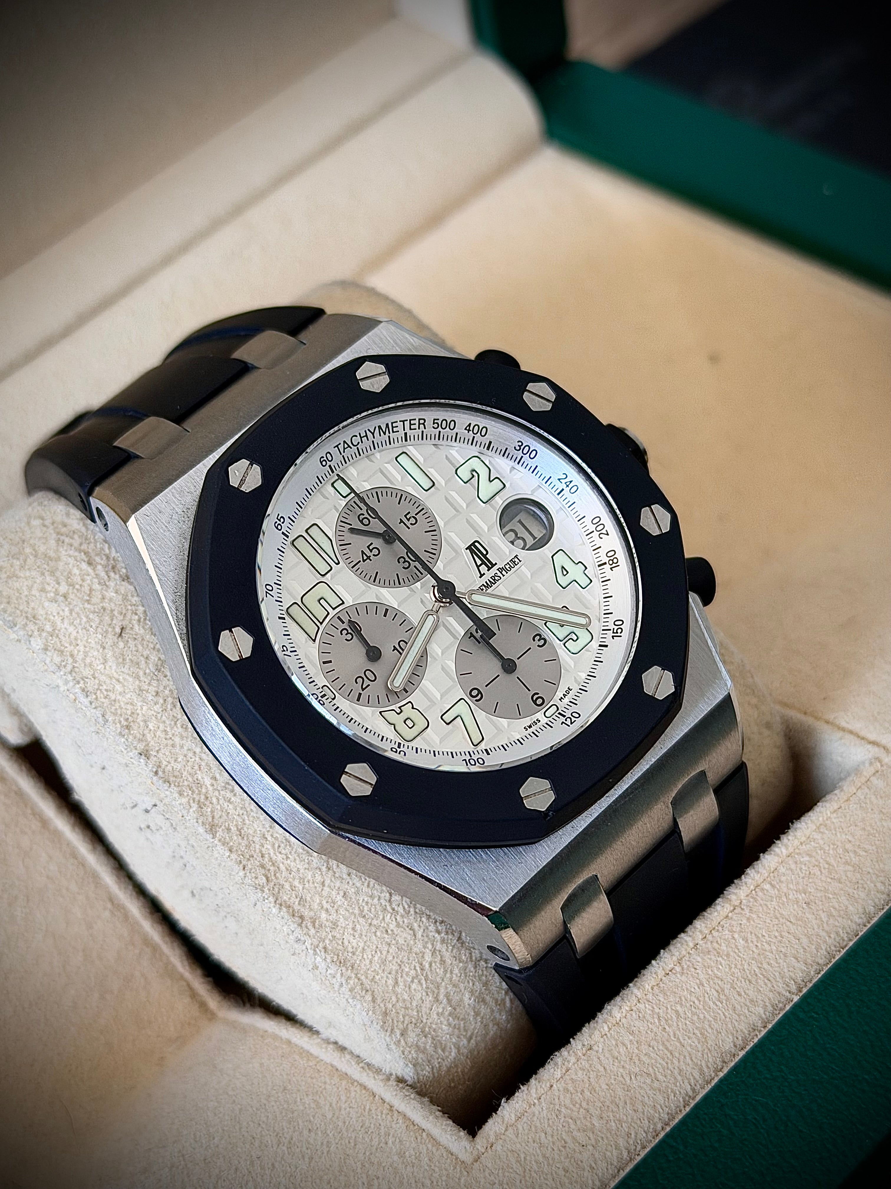 CIRCA 2014 AUDEMARS PIGUET ROYAL OAK OFFSHORE, 25940SK.00.D002CA.01.A, WATCH & AP SERVICE QUOTE, INC GST
