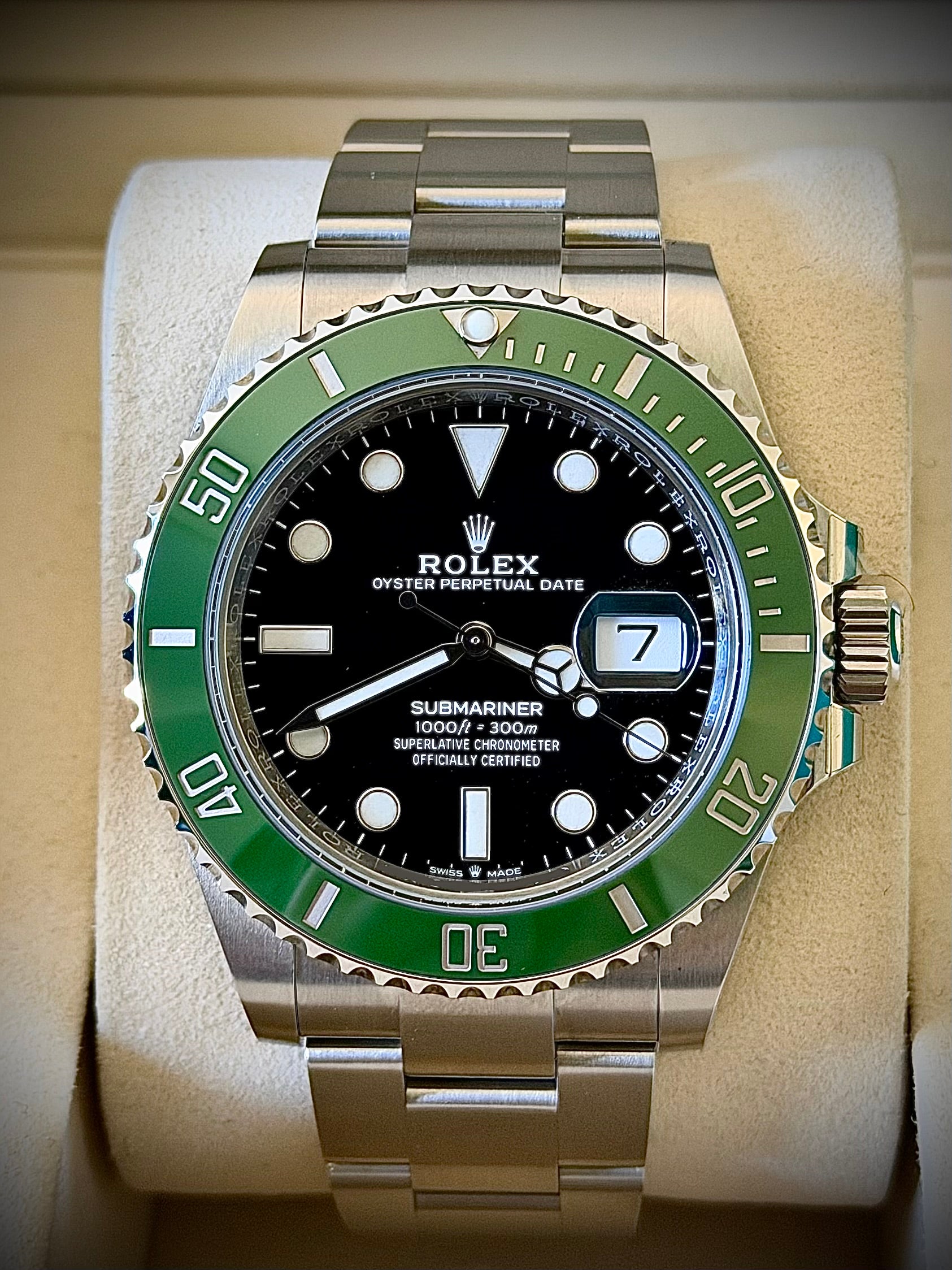 2025 ROLEX SUBMARINER DATE “STARBUCKS”, 126610LV, LIKE NEW, PARTIAL STICKERS, FULL SET, INC GST