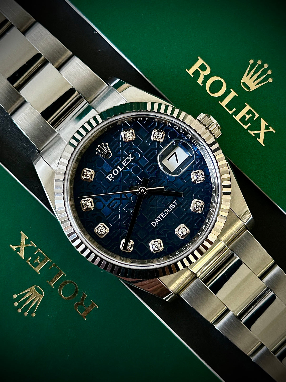 Computer Dial 2020 ROLEX DATEJUST 36, 126234, BLUE DIAMOND COMPUTER DIAL, FULL SET,