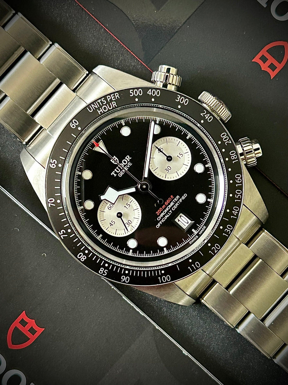 2025 TUDOR BLACK CHRONO REVERSE PANDA, FULL SET, INC GST
