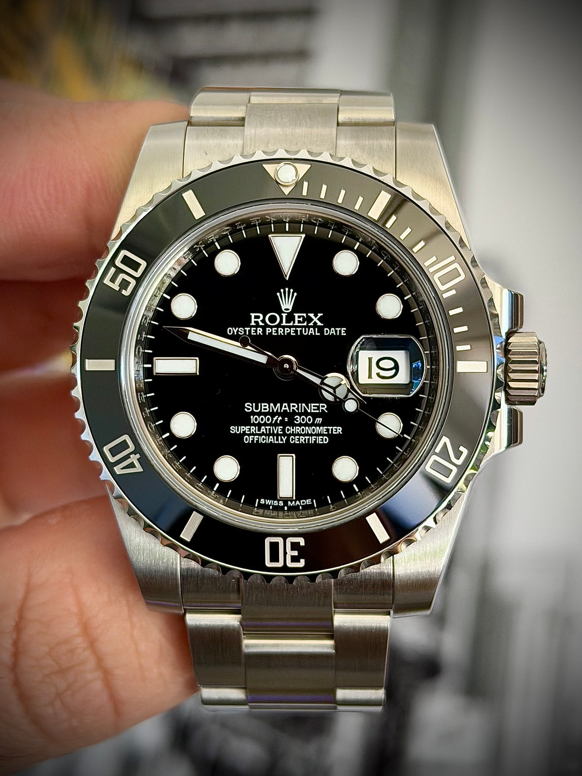 2011 ROLEX SUBMARINER DATE, 116610LN, LIKE NEW UNPOLISHED, ONE OWNER, FULL SET, INC GST