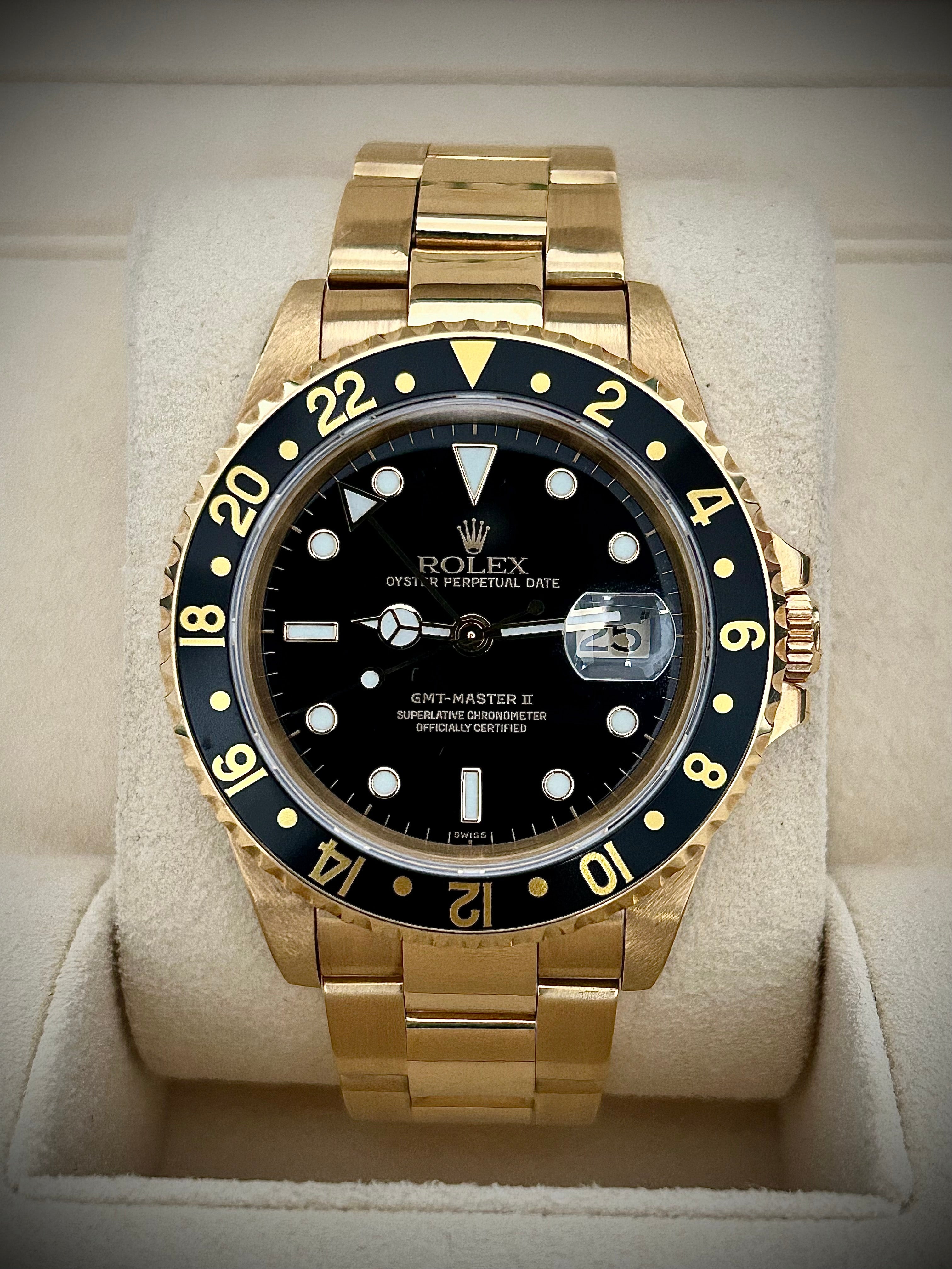 1994 ROLEX GMT MASTER II, SWISS ONLY, 16718, BOX AND BOOKLETS, INC GST