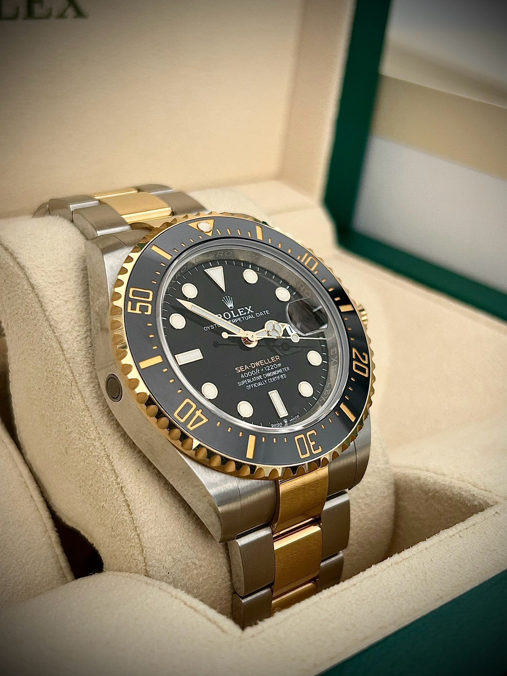 2022 ROLEX SEA DWELLER, TWO TONE, 126603, FULL SET, INC GST