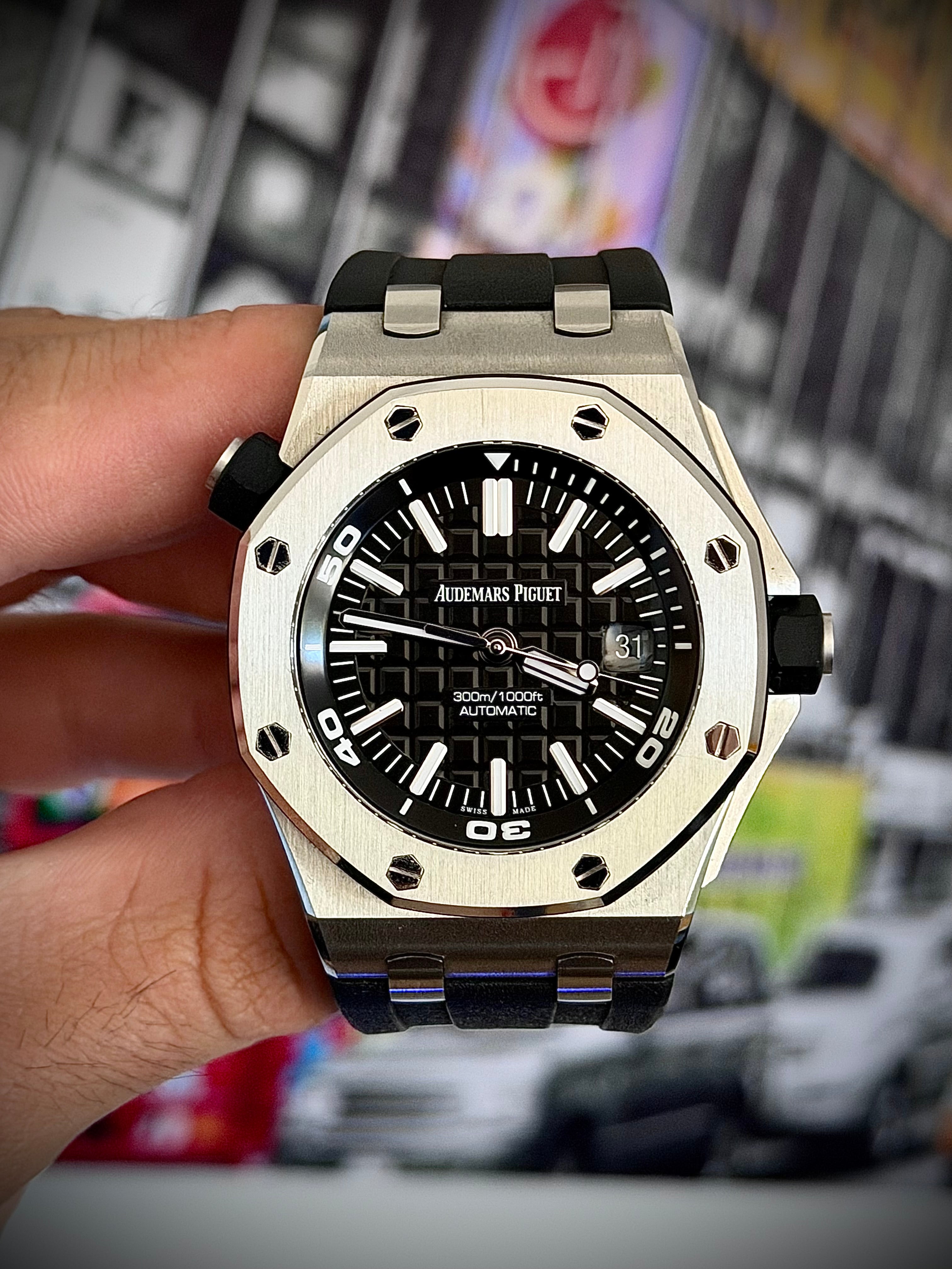 2018 AUDEMARS PIGUET ROYAL OAK OFFSHORE DIVER, FULL SET, INC GST