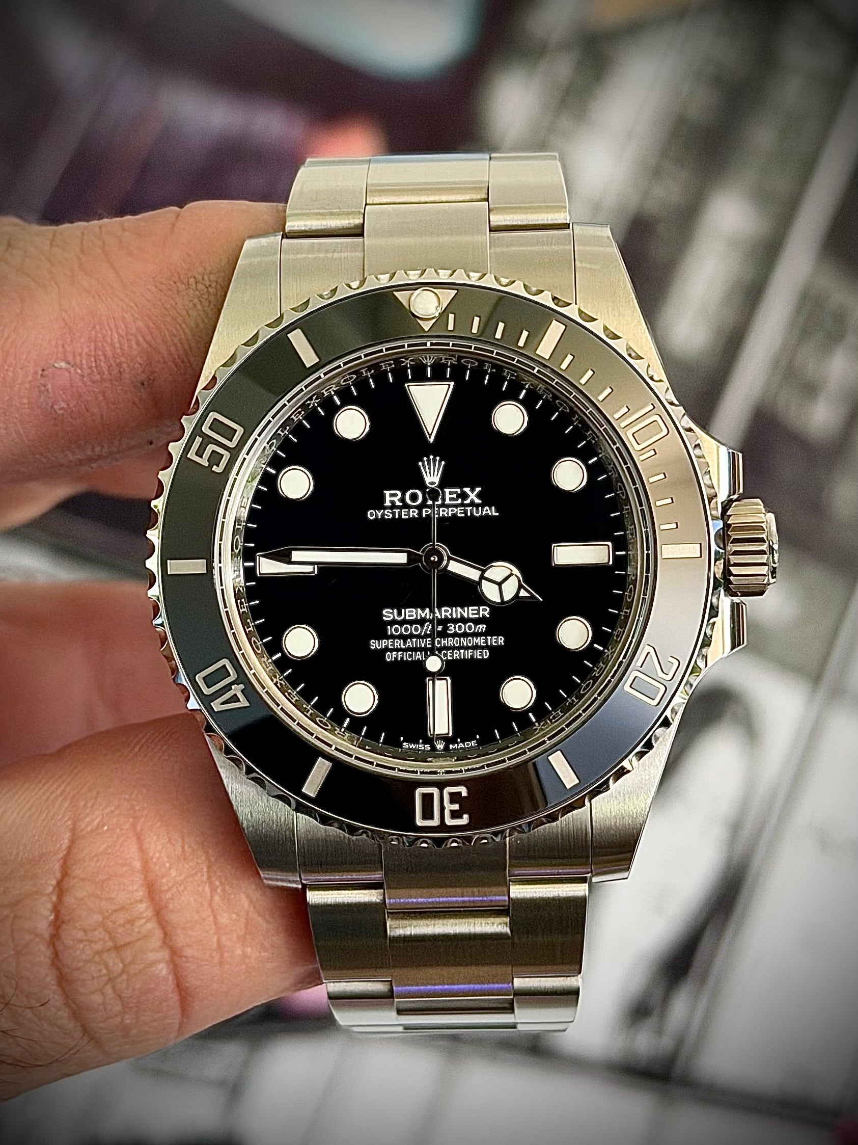 2024 ROLEX SUBMARINER, 124060, NO DATE, FULL SET, NEAR MINT, INC GST