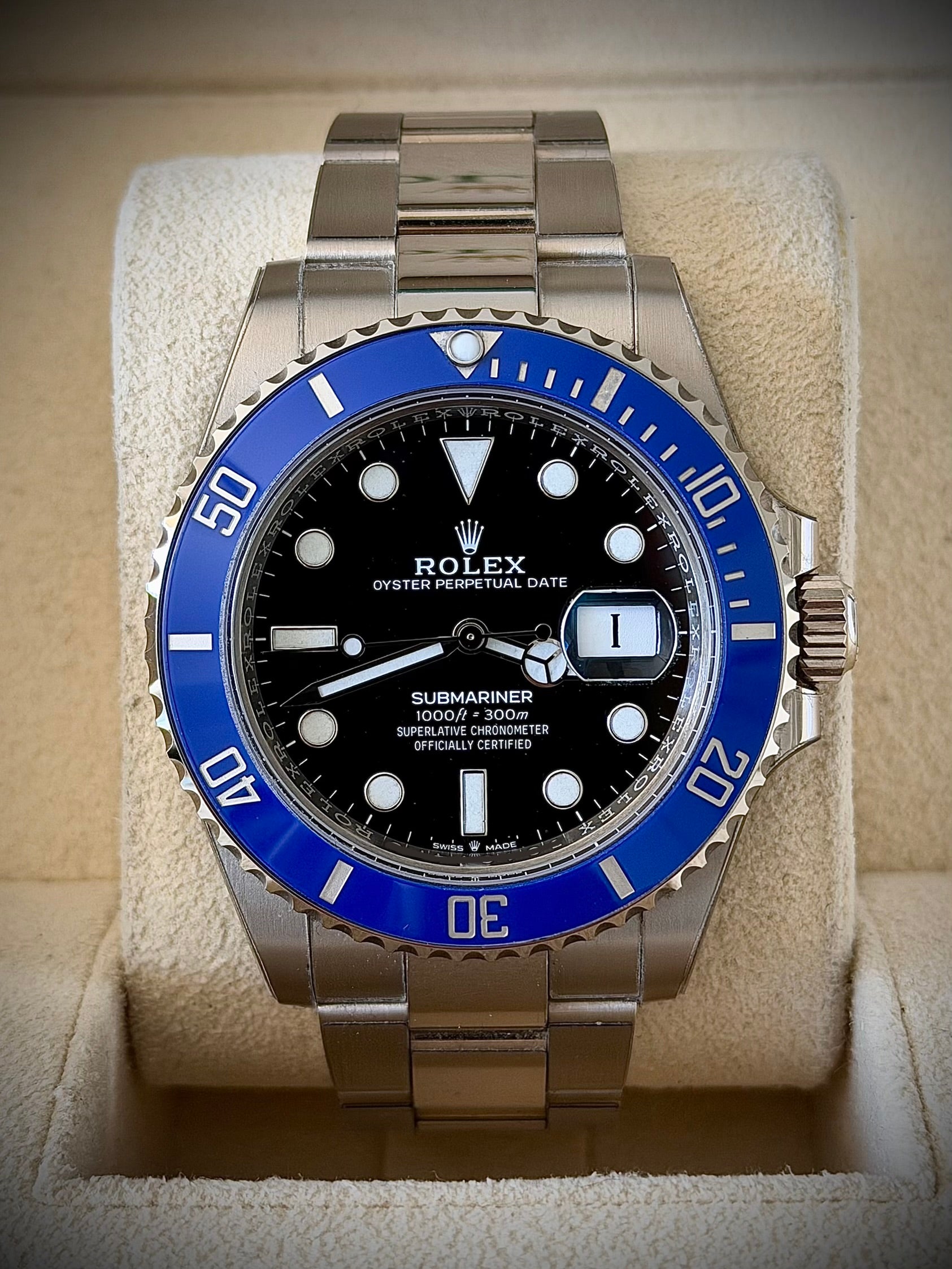 2023 ROLEX SUBMARINER DATE, 126619LB, COOKIE MONSTER, FULL SET, INC GST