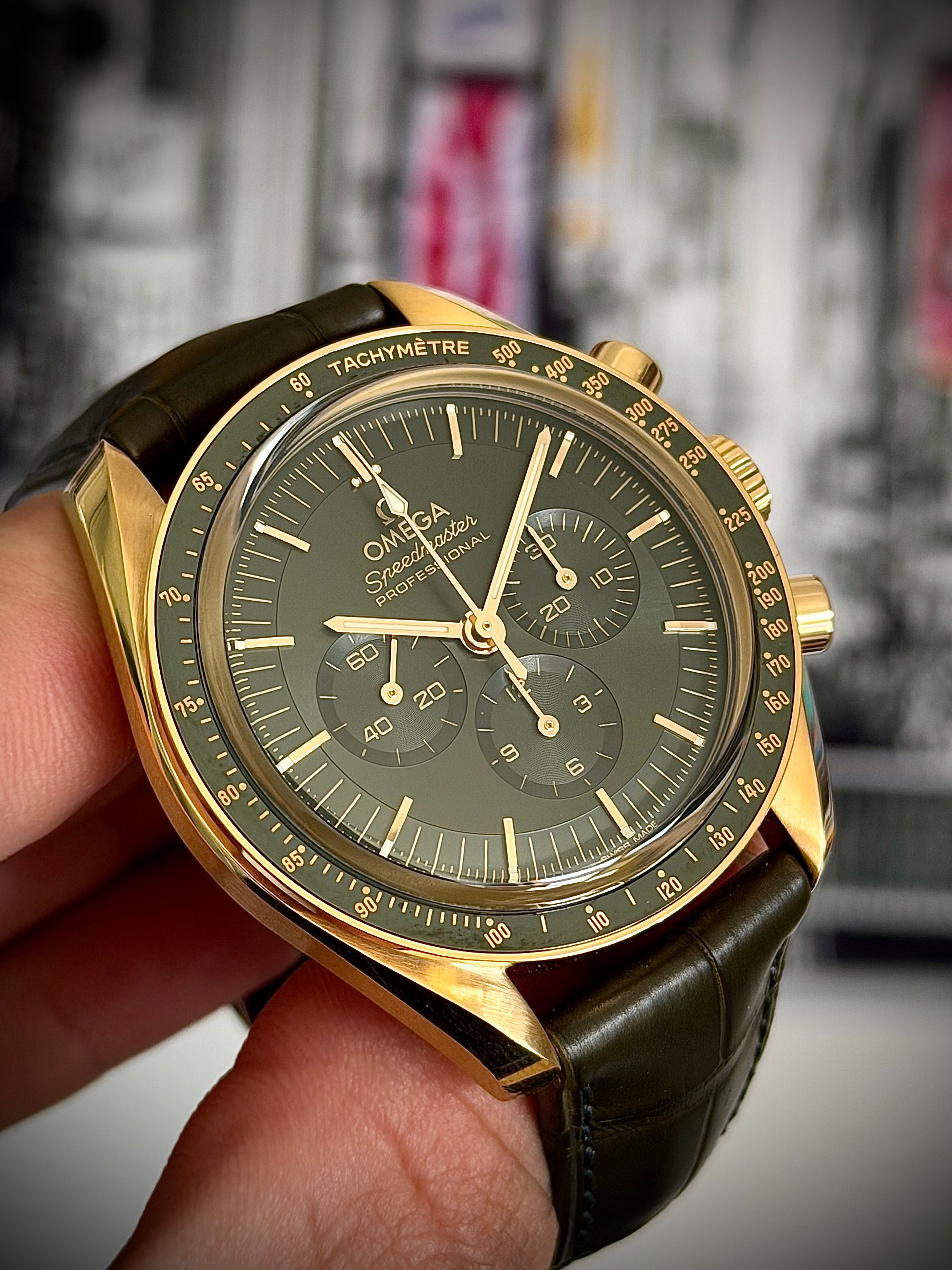 2023 OMEGA SPEEDMASTER MOONSHINE GOLD, FULL SET, INC GST