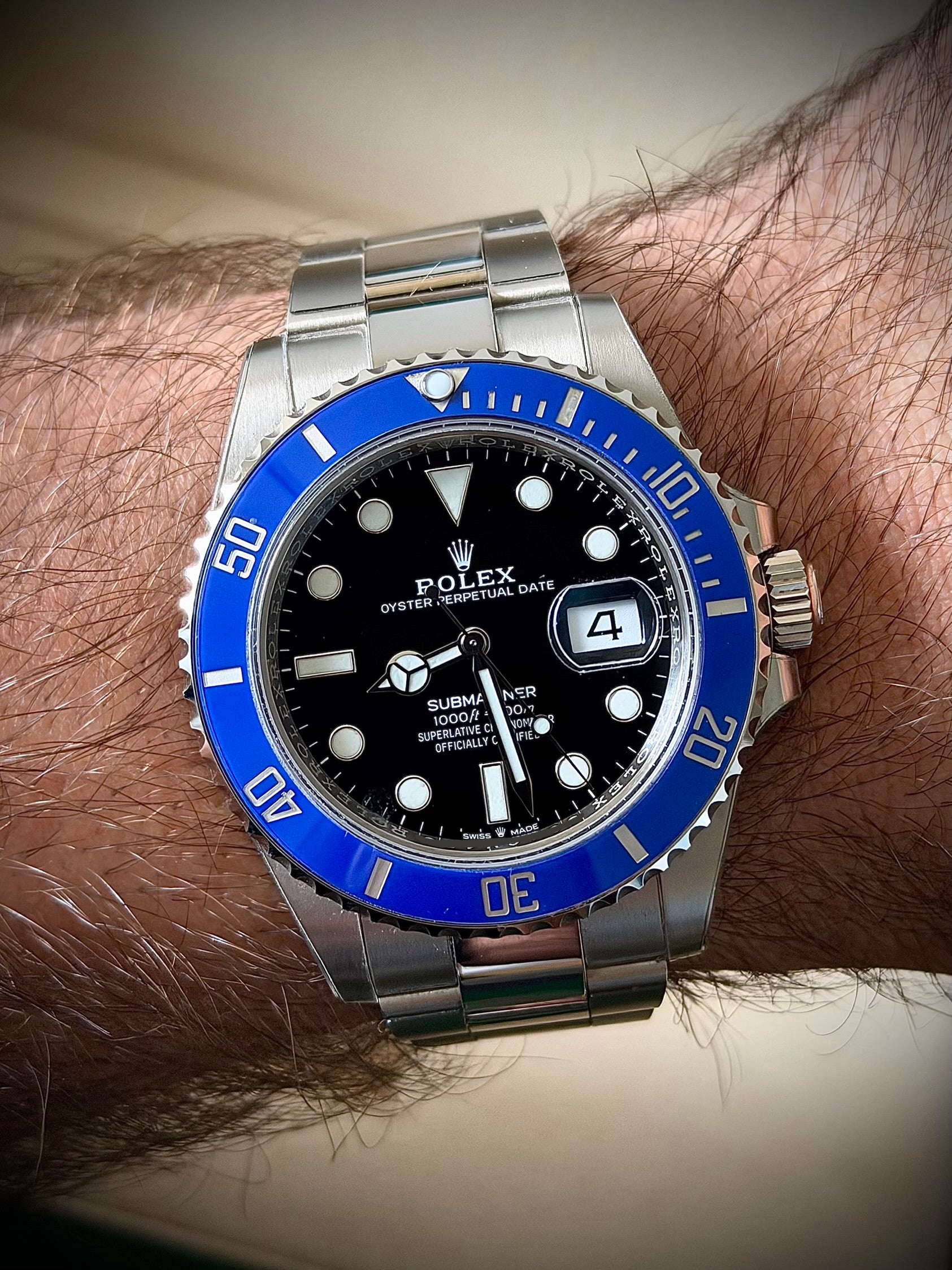 2023 ROLEX SUBMARINER DATE, 126619LB, COOKIE MONSTER, FULL SET, INC GST