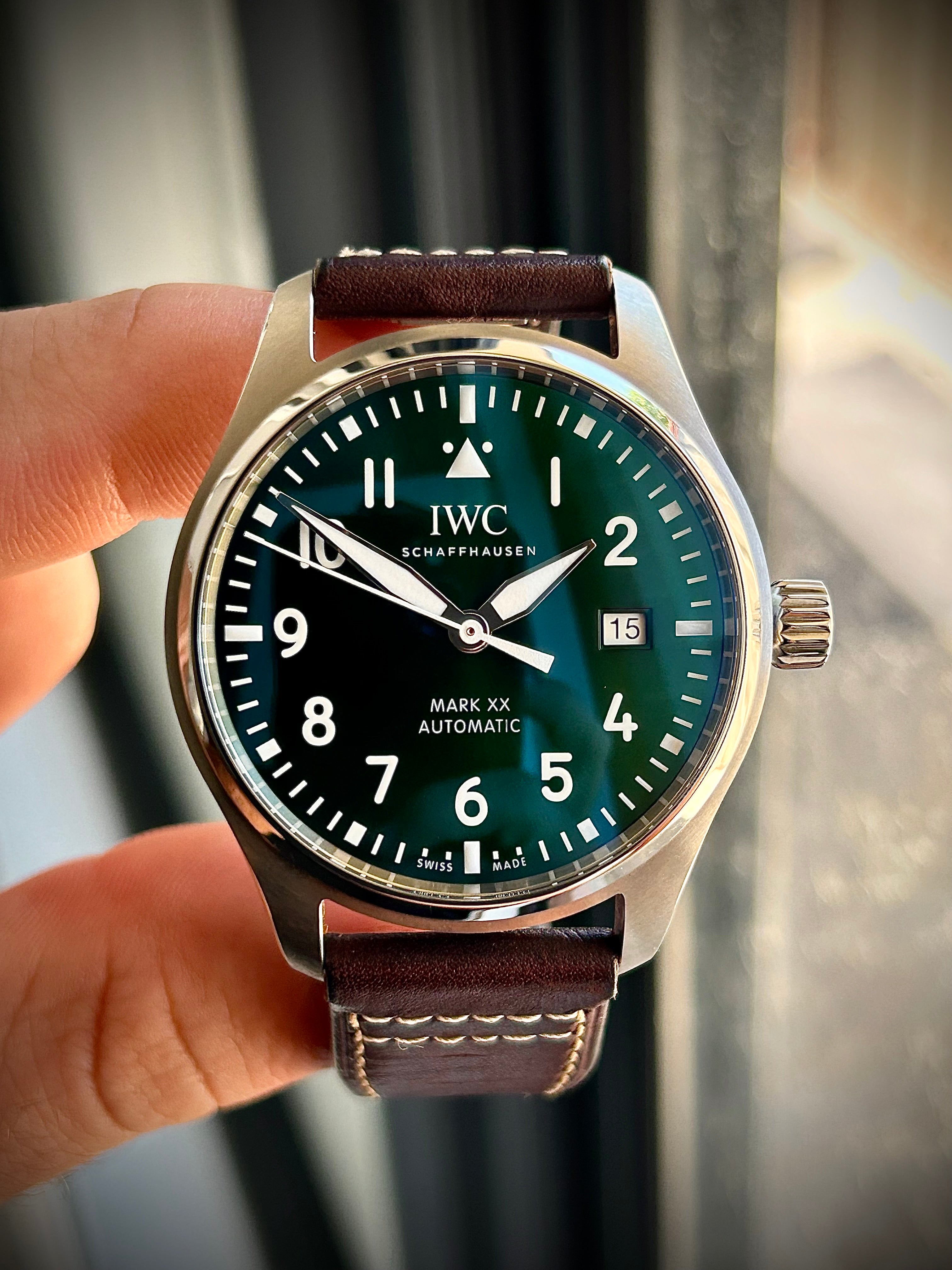 2024 IWC PILOTS WATCH MARK XX, GREEN DIAL, IW328305, FULL SET, INC GST