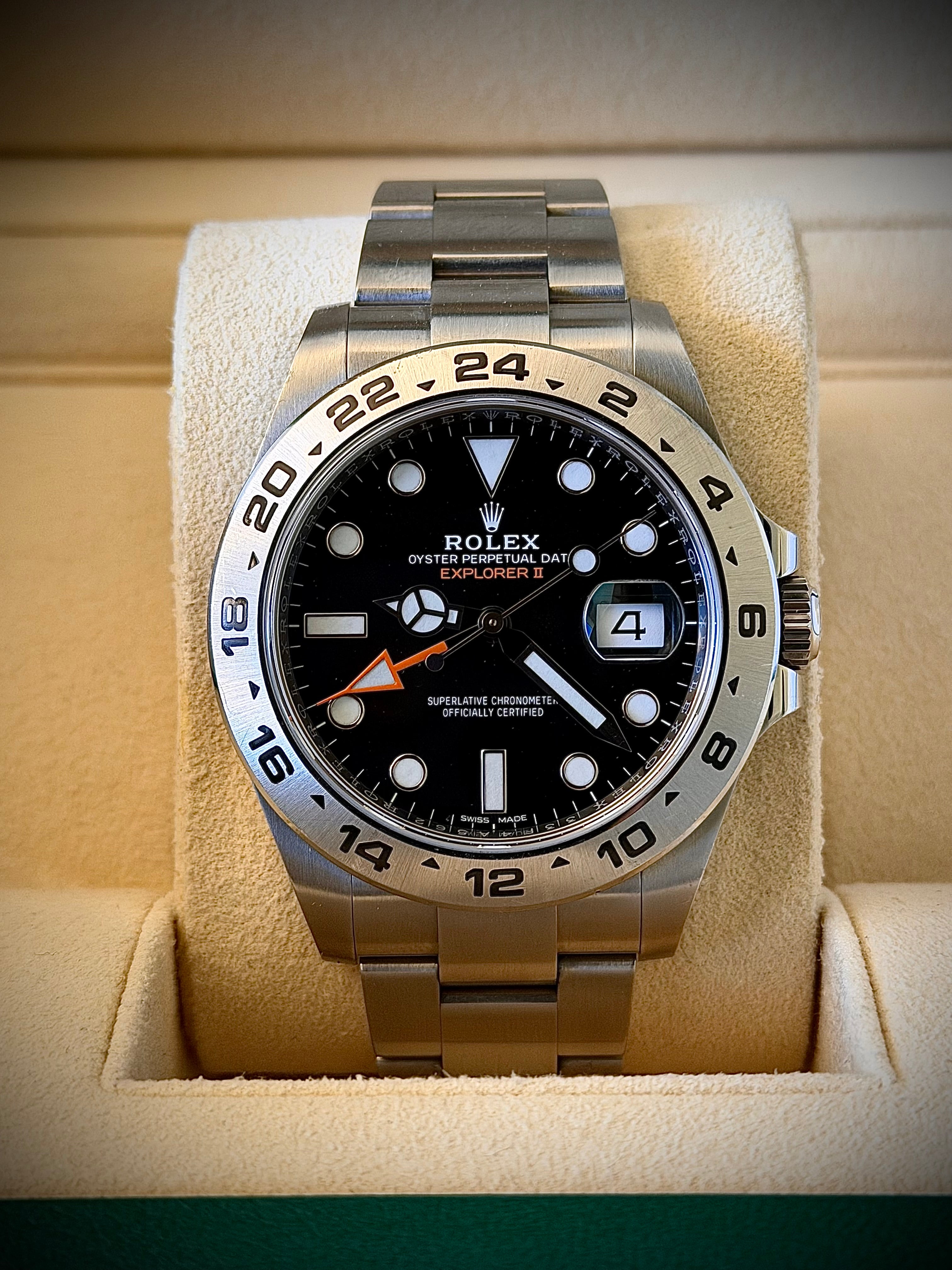 2016 ROLEX EXPLORER II, 216570, FULL SET, INC GST