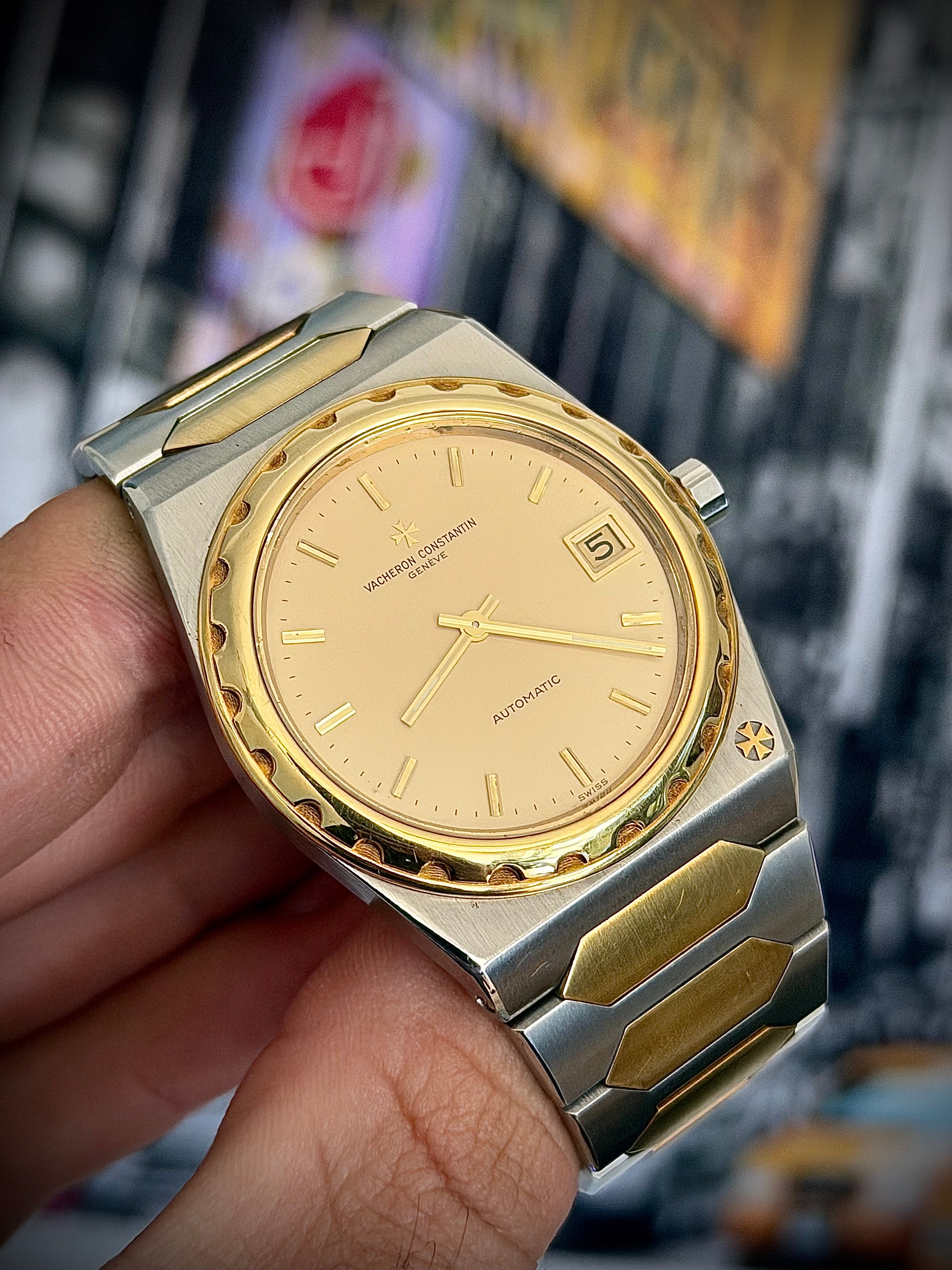 CIRCA 1982 VACHERON CONSTANTIN 222 JUMBO, 44018/411, TWO-TONE, CHAMPAGNE DIAL, LIMITED TO 100, WATCH & BOX, INC GST