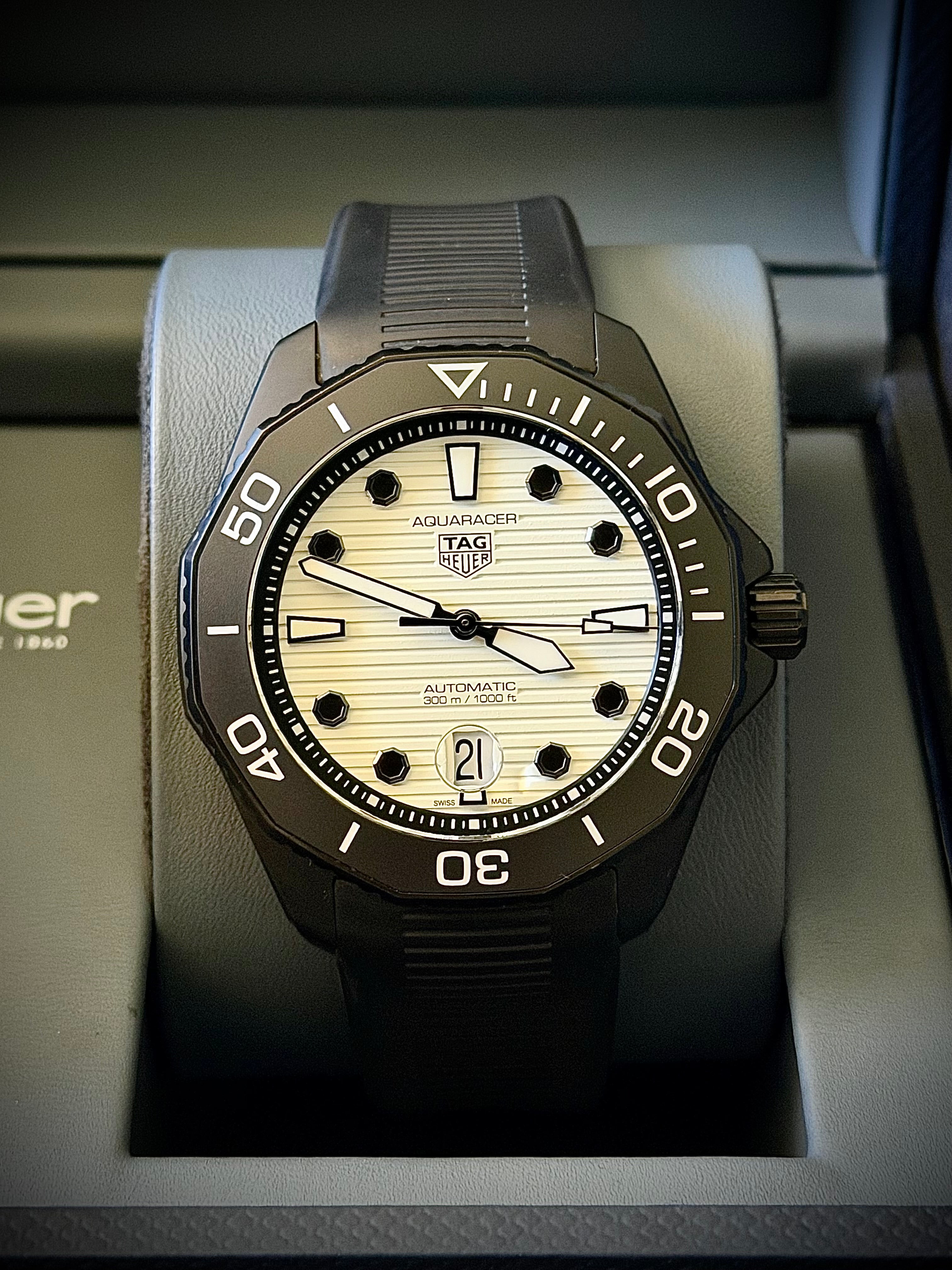 2025 TAG HEUER AQUARACER PROFESSIONAL 300 “NIGHT DIVER”, WBP201D.FT6197, FULL SET, INC GST