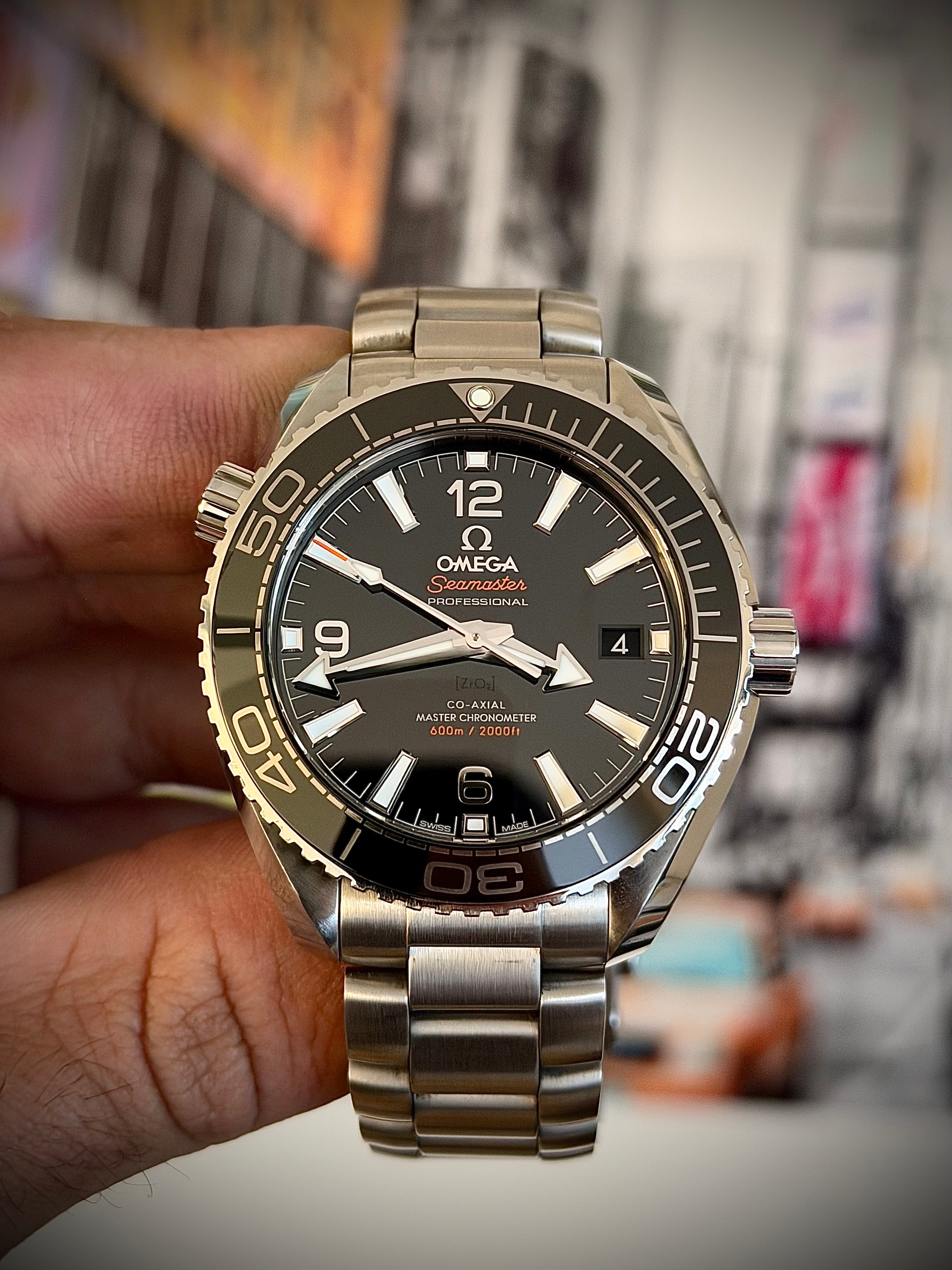 2023 OMEGA SEAMASTER PLANET OCEAN CO AXIAL 600M, 39.5MM, FULL SET, INC GST