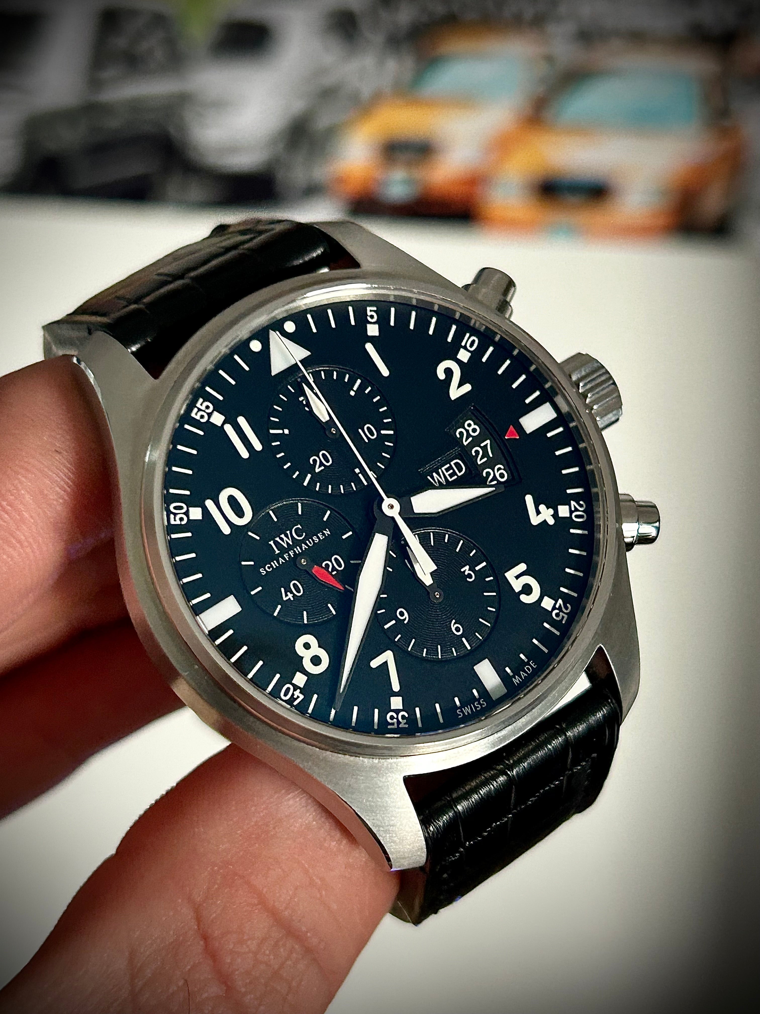 2014 IWC PILOT CHRONOGRAPH, IW377701, BOX AND PAPERS, INC GST