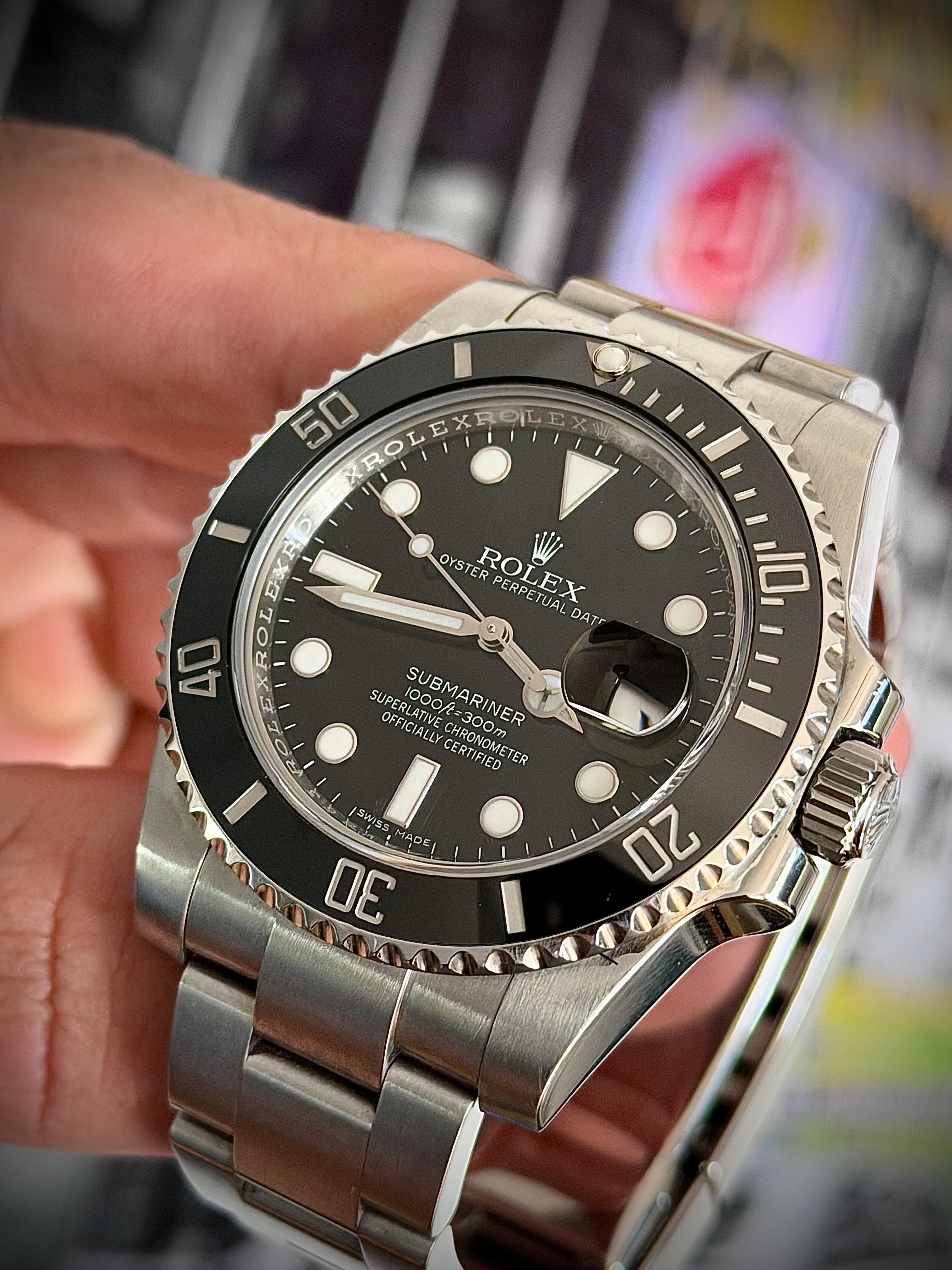 2018 ROLEX SUBMARINER DATE 116610LN, BOX AND PAPERS, INC GST
