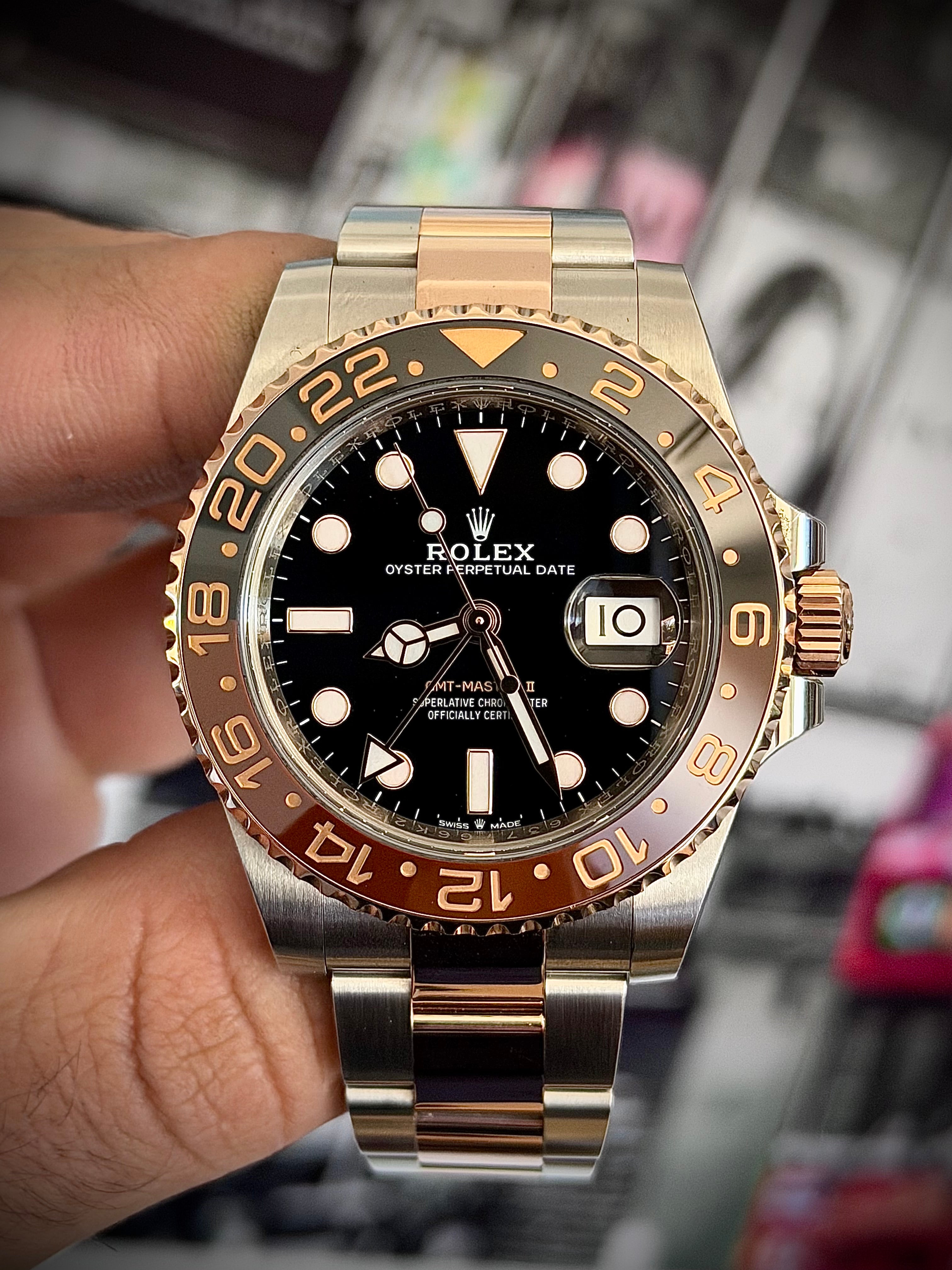 2020 ROLEX GMT MASTER II, ROOTBEER, 126711CHNR, FULL SET, INC GST